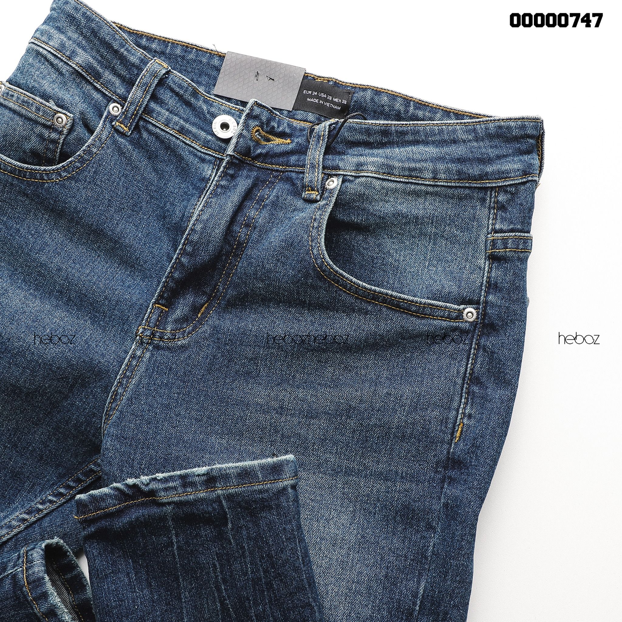 Quần jean Heboz xước skinny 018 - 00000747