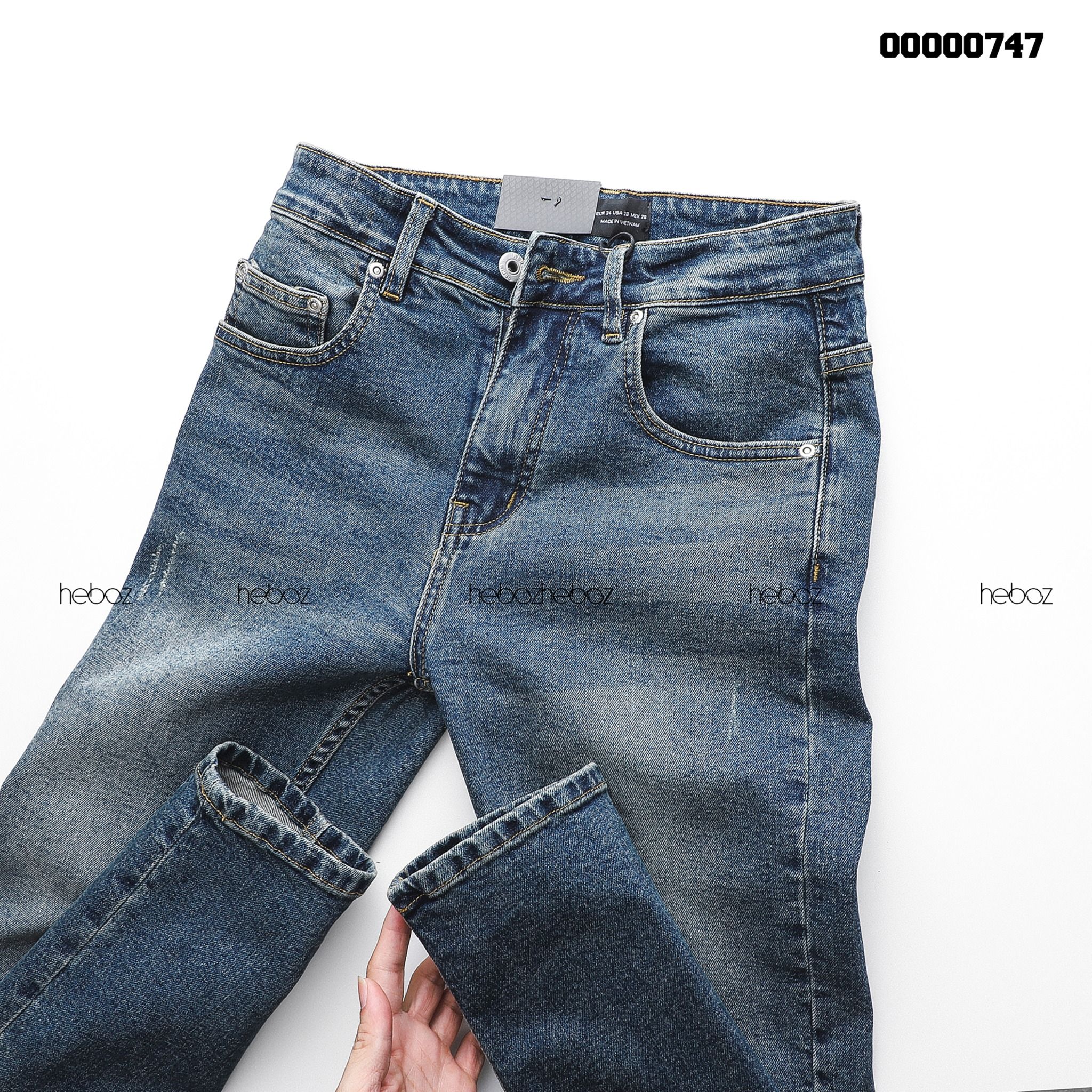Quần jean Heboz xước skinny 018 - 00000747