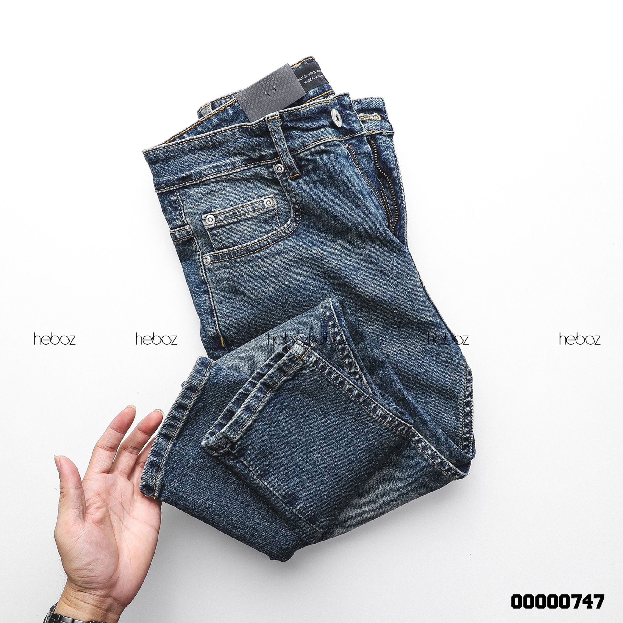 Quần jean Heboz xước skinny 018 - 00000747