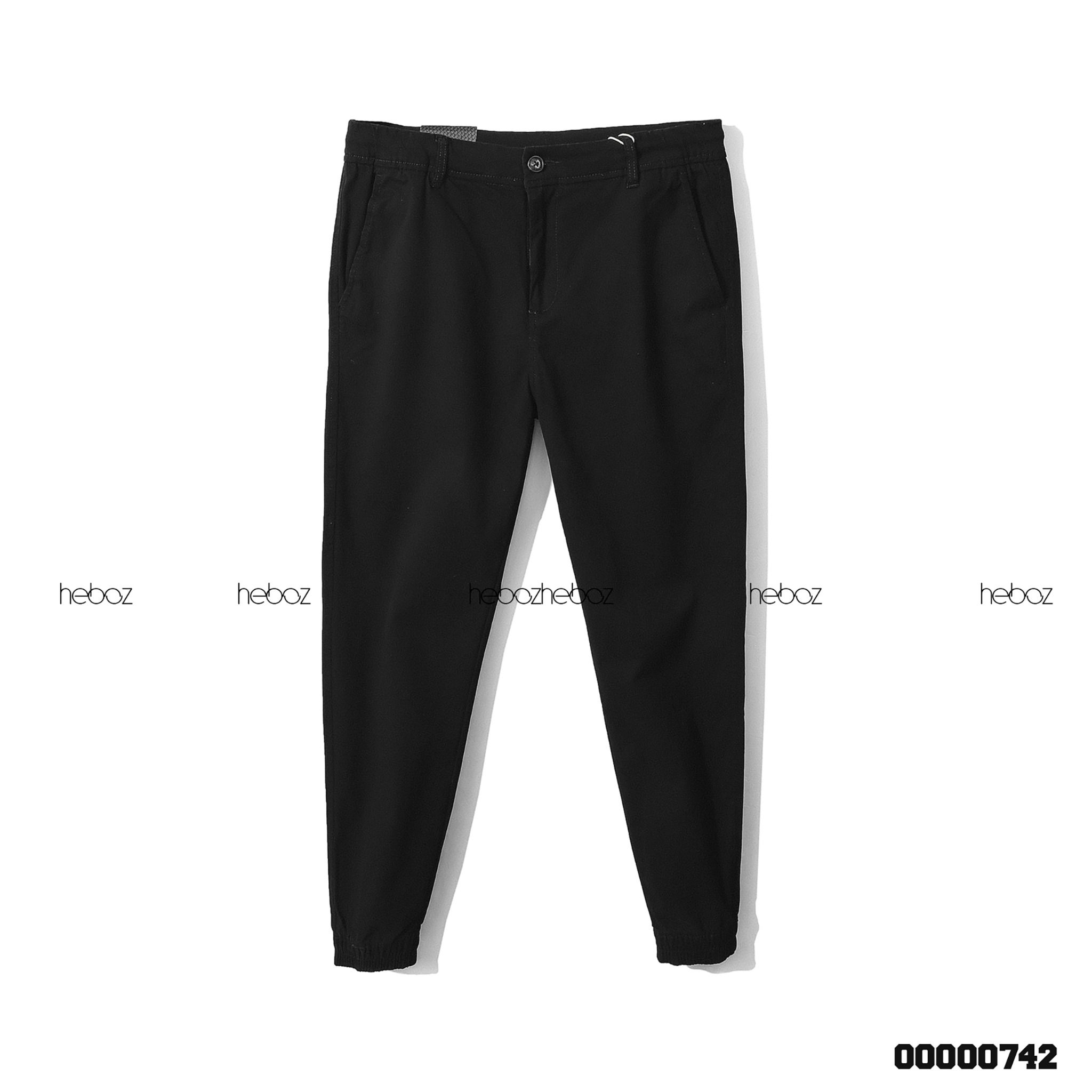 Quần jogger kaki Heboz cạp in dây rút 4M - 00000742