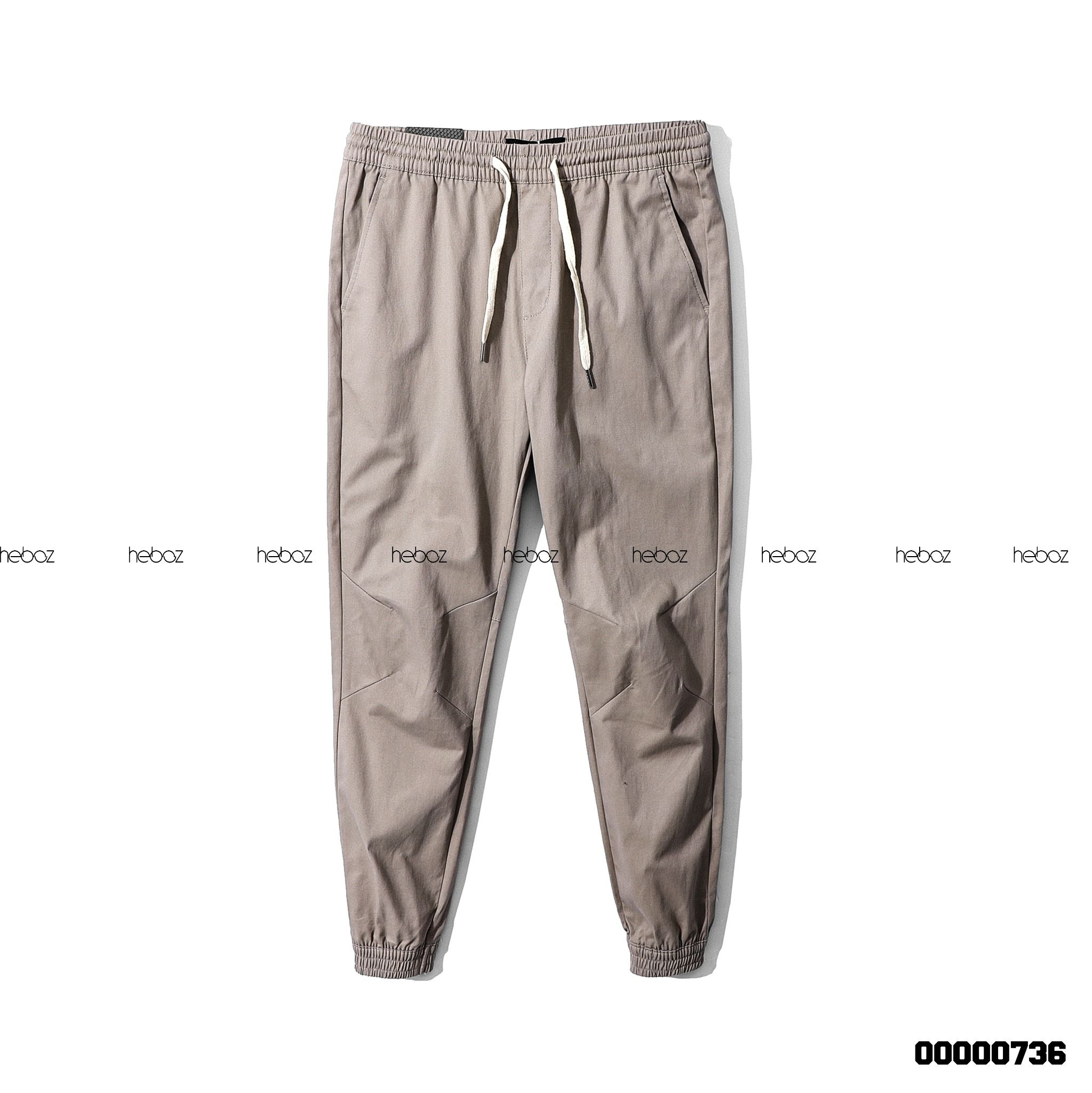 Quần jogger kaki Heboz nhấn gối 3M - 00000736