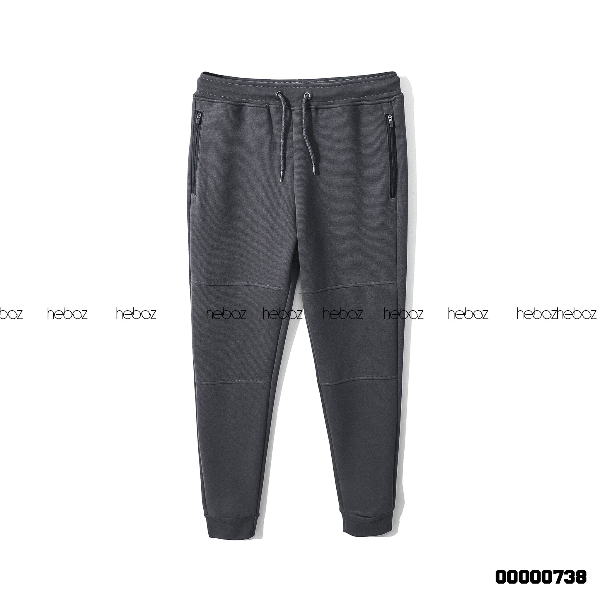 Quần jogger nỉ Heboz pique 4M - 00000738