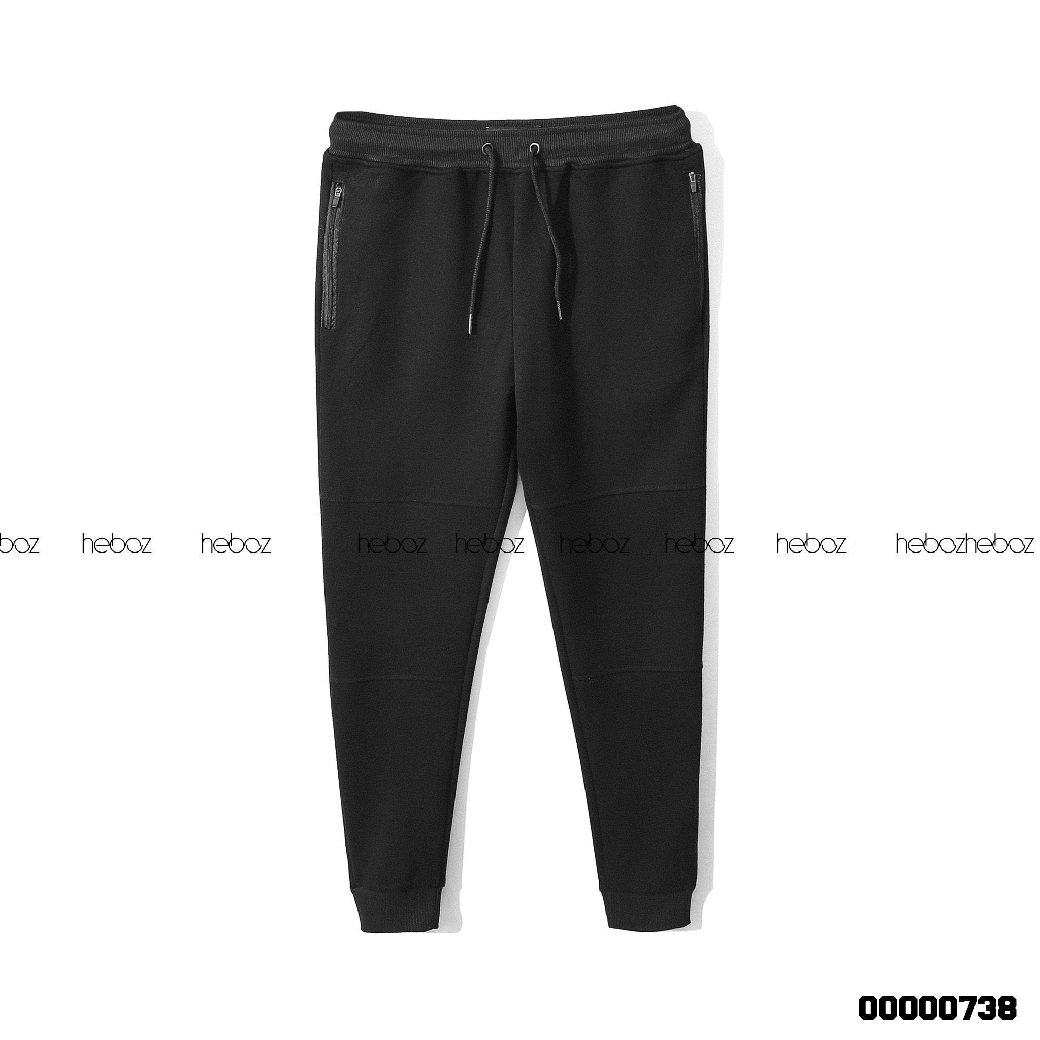 Quần jogger nỉ Heboz pique 4M - 00000738