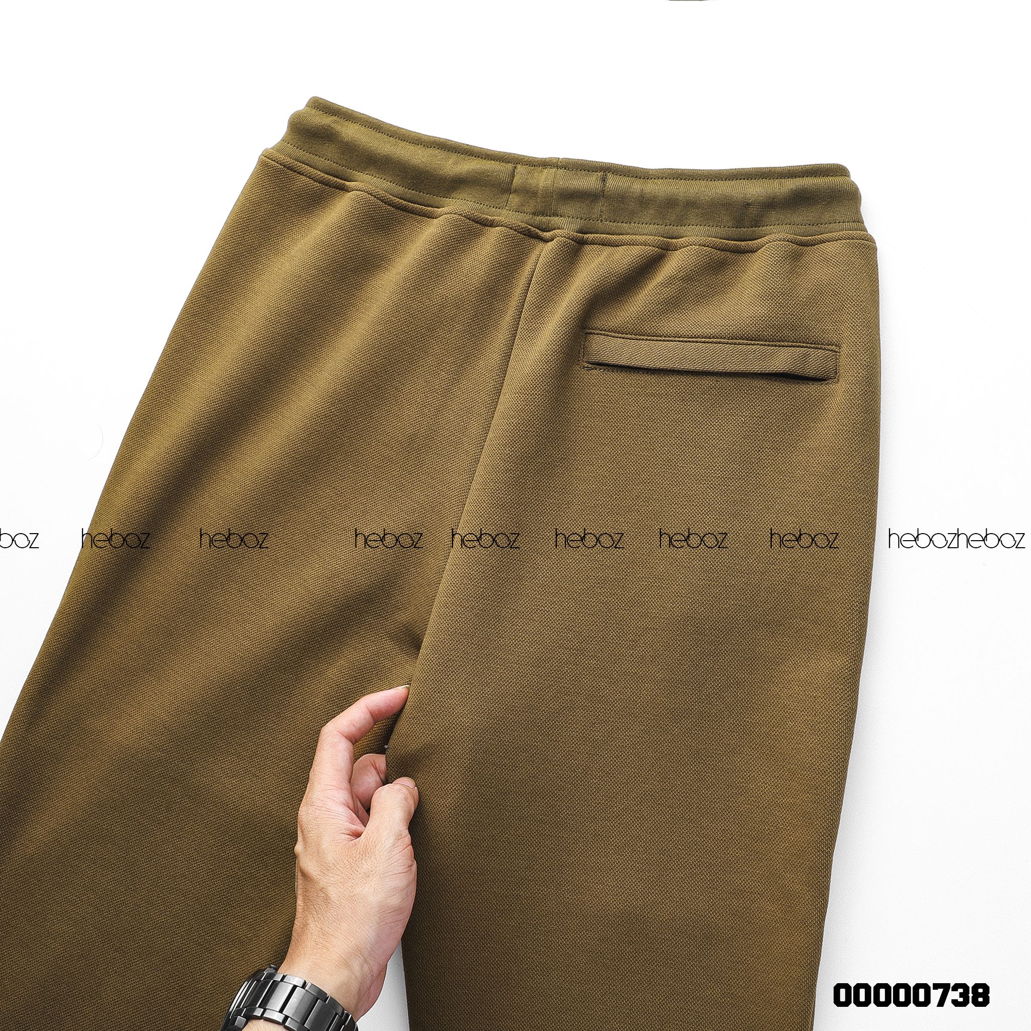 Quần jogger nỉ Heboz pique 4M - 00000738