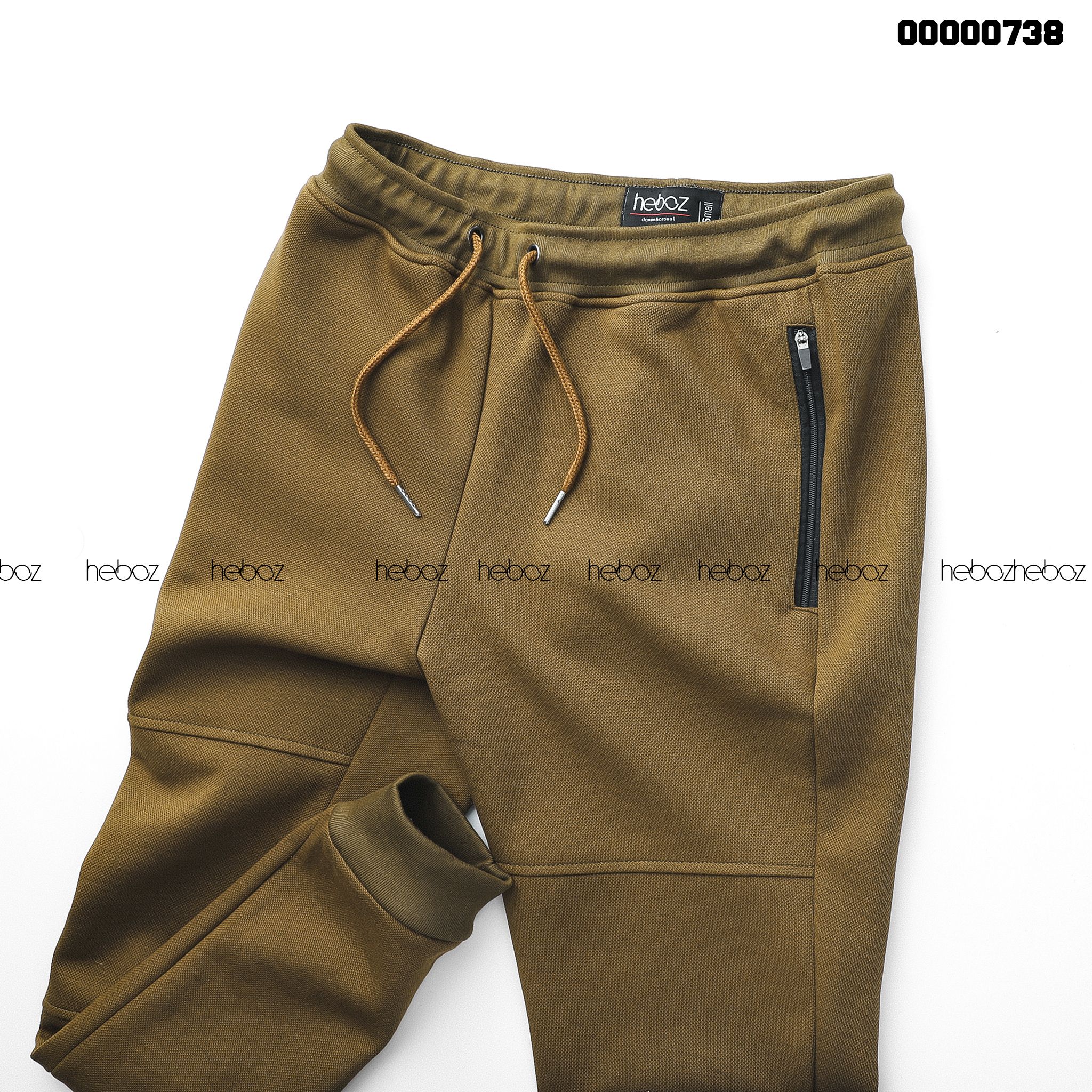 Quần jogger nỉ Heboz pique 4M - 00000738