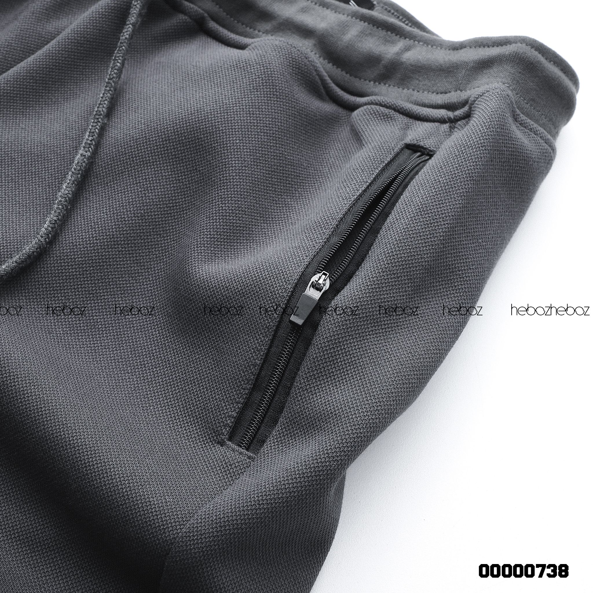 Quần jogger nỉ Heboz pique 4M - 00000738