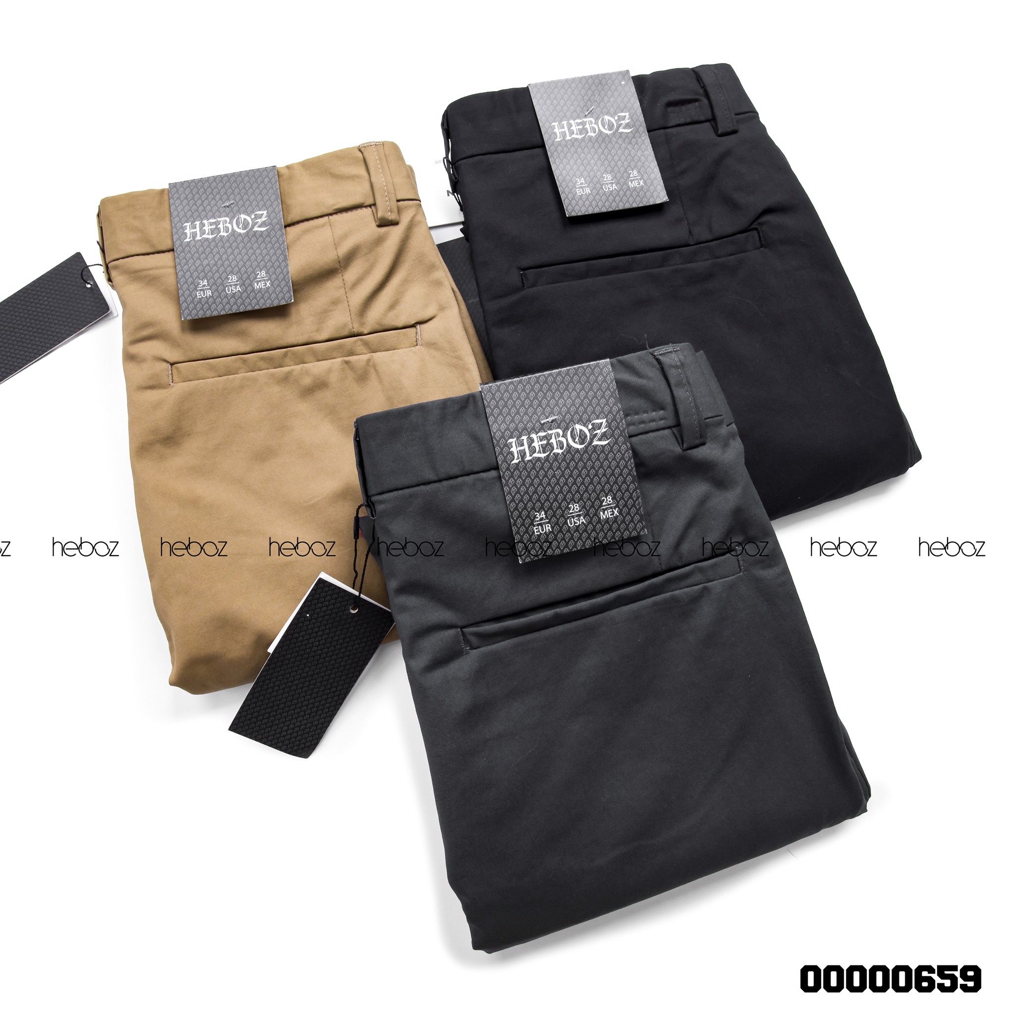 Quần kaki Heboz cạp in 3M - 00000659