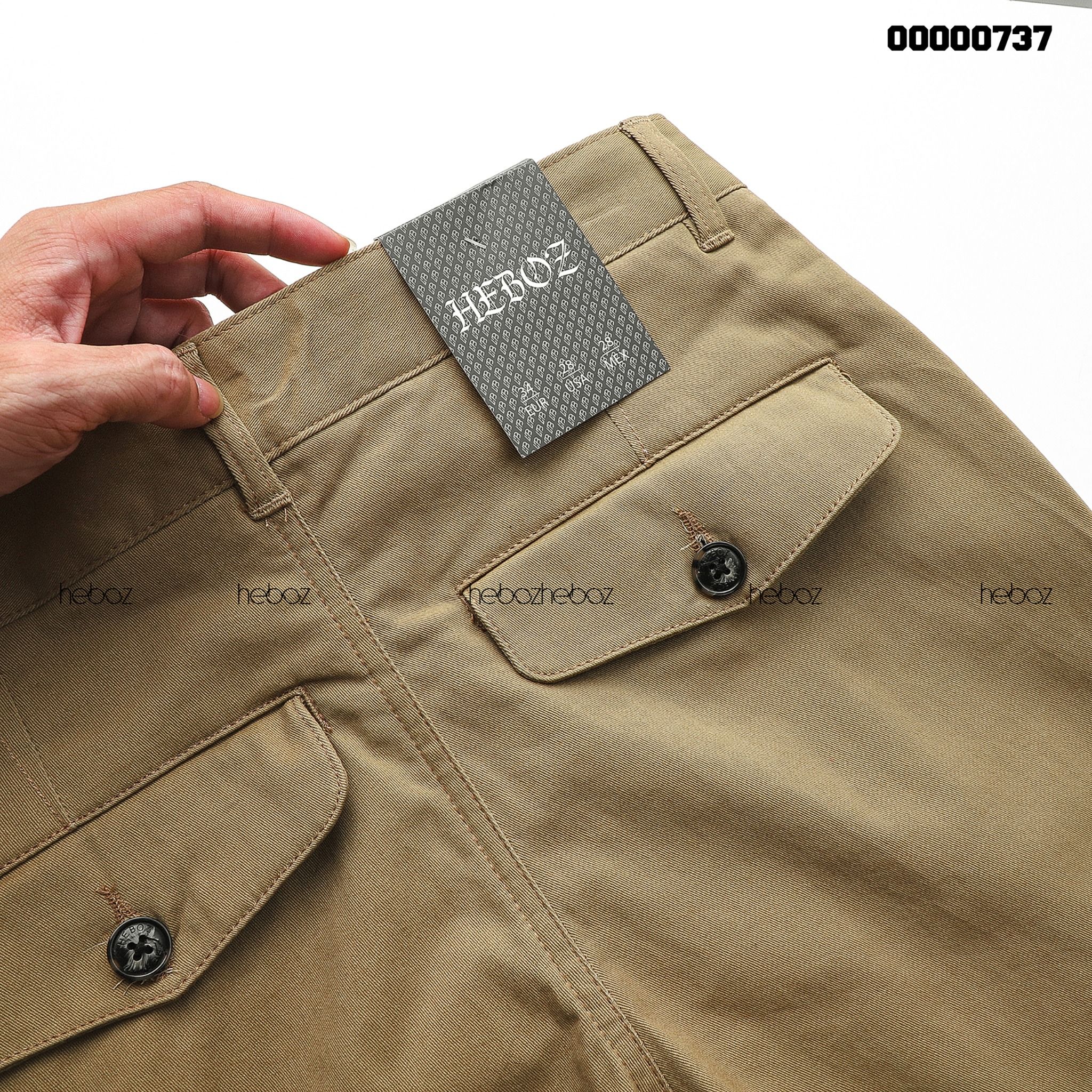 Quần kaki Heboz túi nắp 4M - 00000737