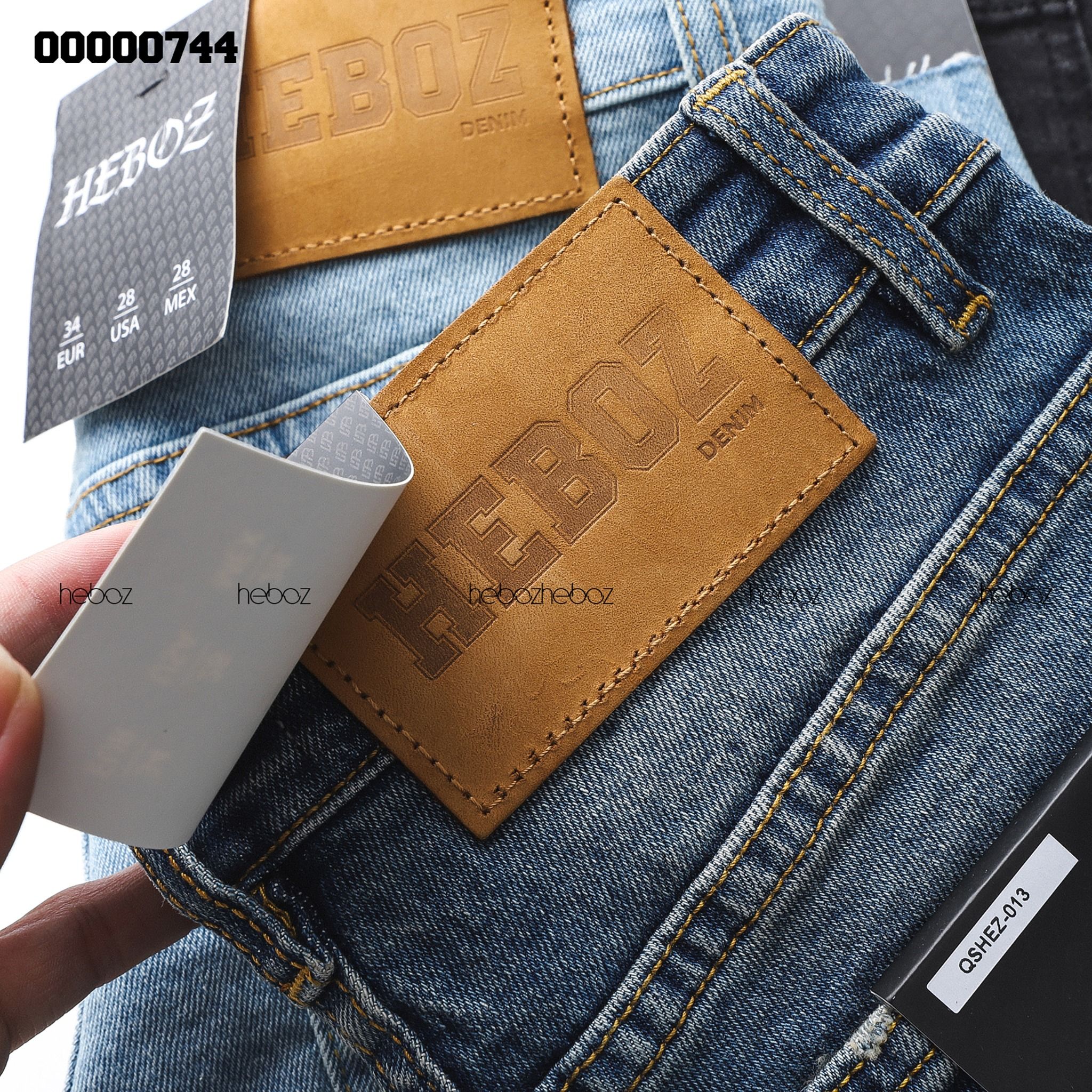 Quần short jean Heboz rách co dãn 3M - 00000744