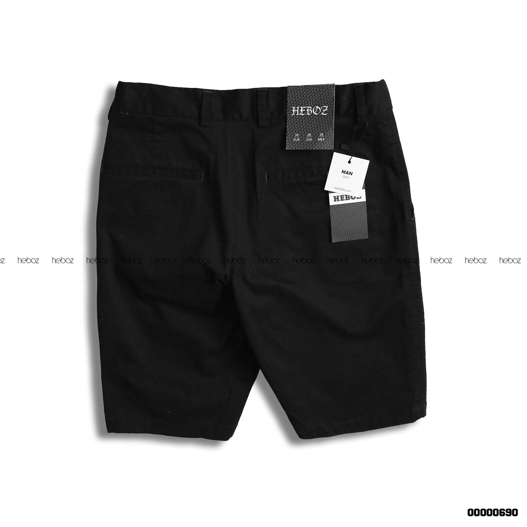 Quần short kaki Heboz cạp chun 4M 00000690
