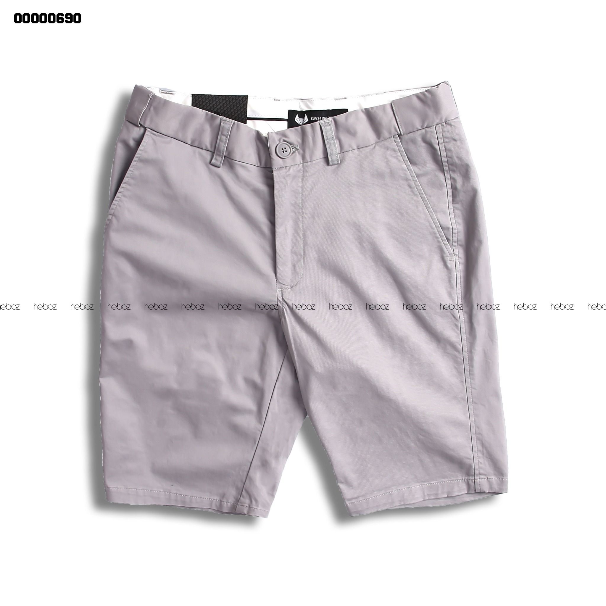 Quần short kaki Heboz cạp chun 4M 00000690
