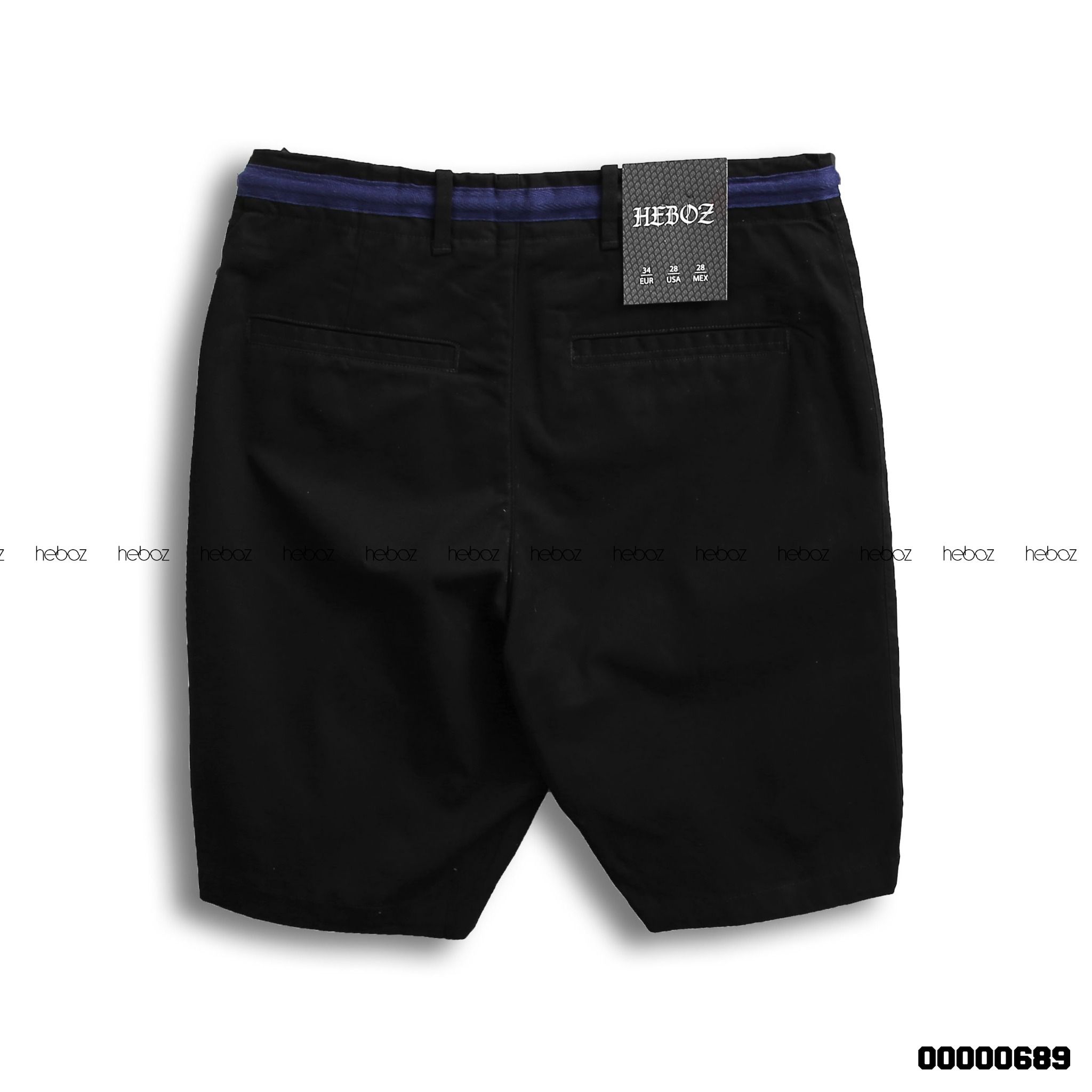 Quần short kaki Heboz phối lưng dây rút 5M - 00000689