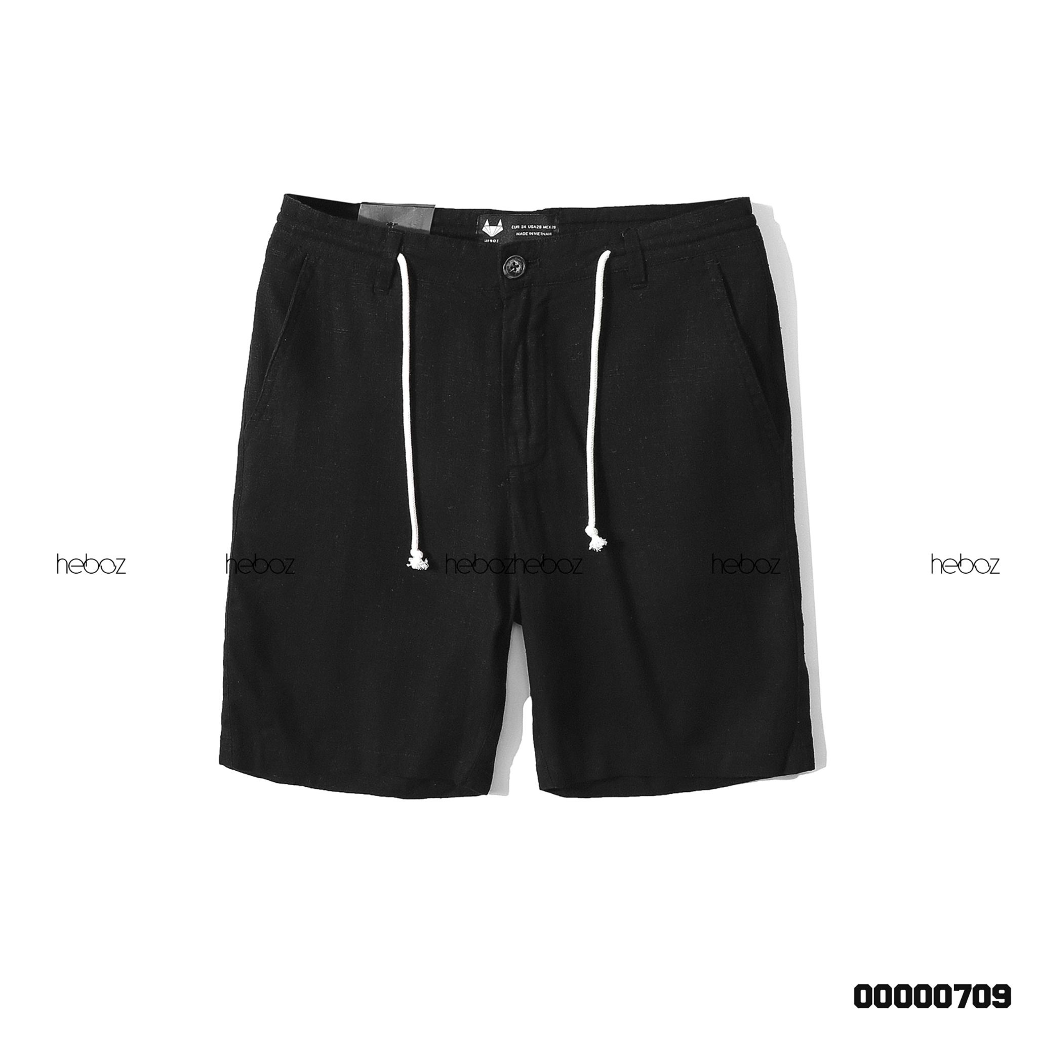 Quần short Heboz linen dây rút 6M - 00000709