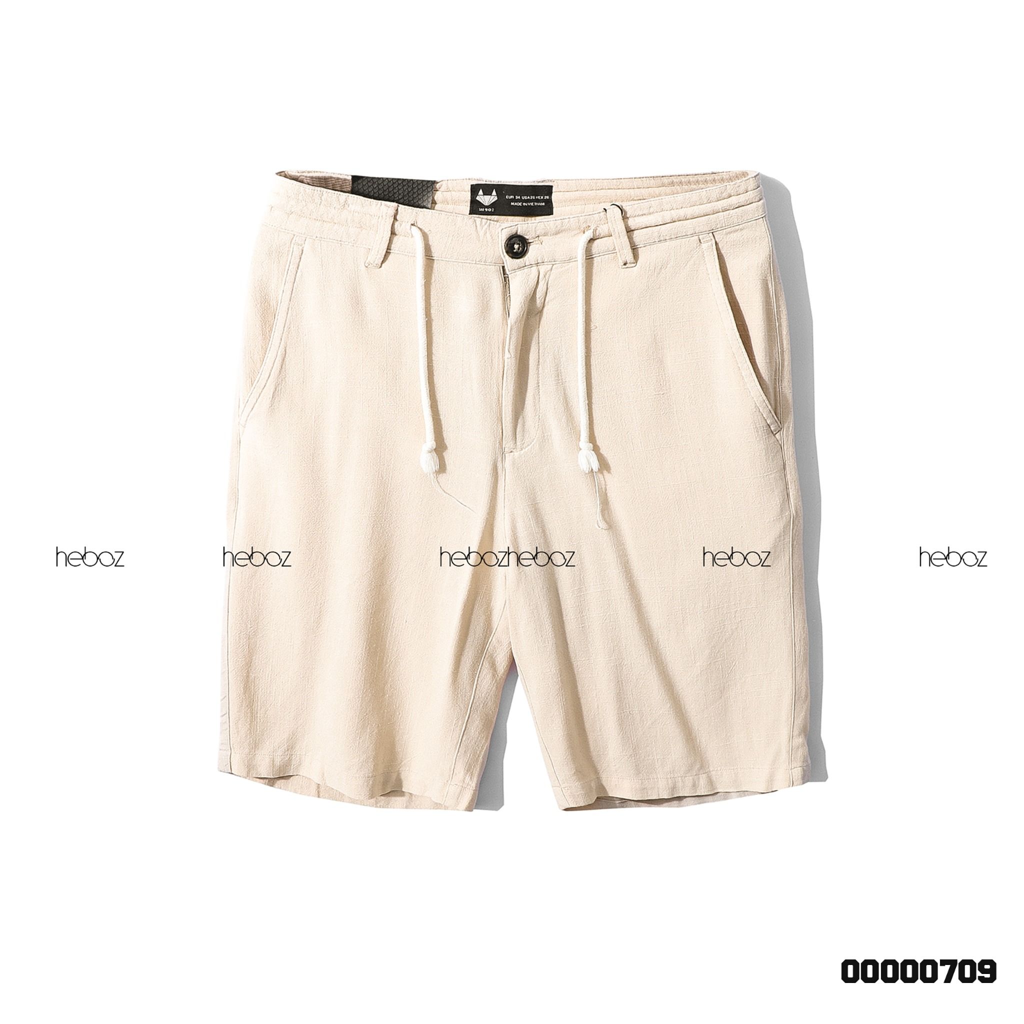 Quần short Heboz linen dây rút 6M - 00000709