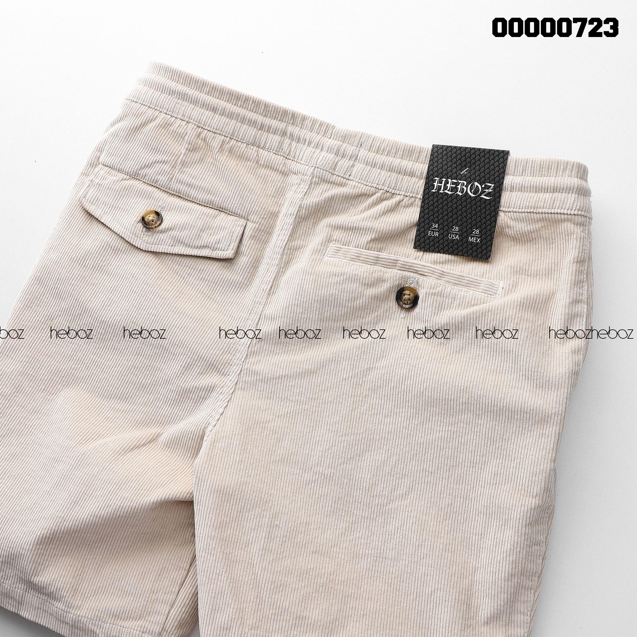 Quần short nhung Heboz 4M - 00000723