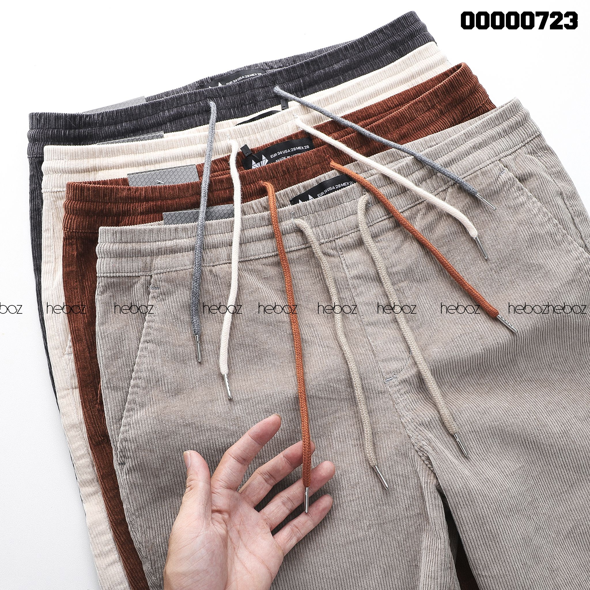 Quần short nhung Heboz 4M - 00000723