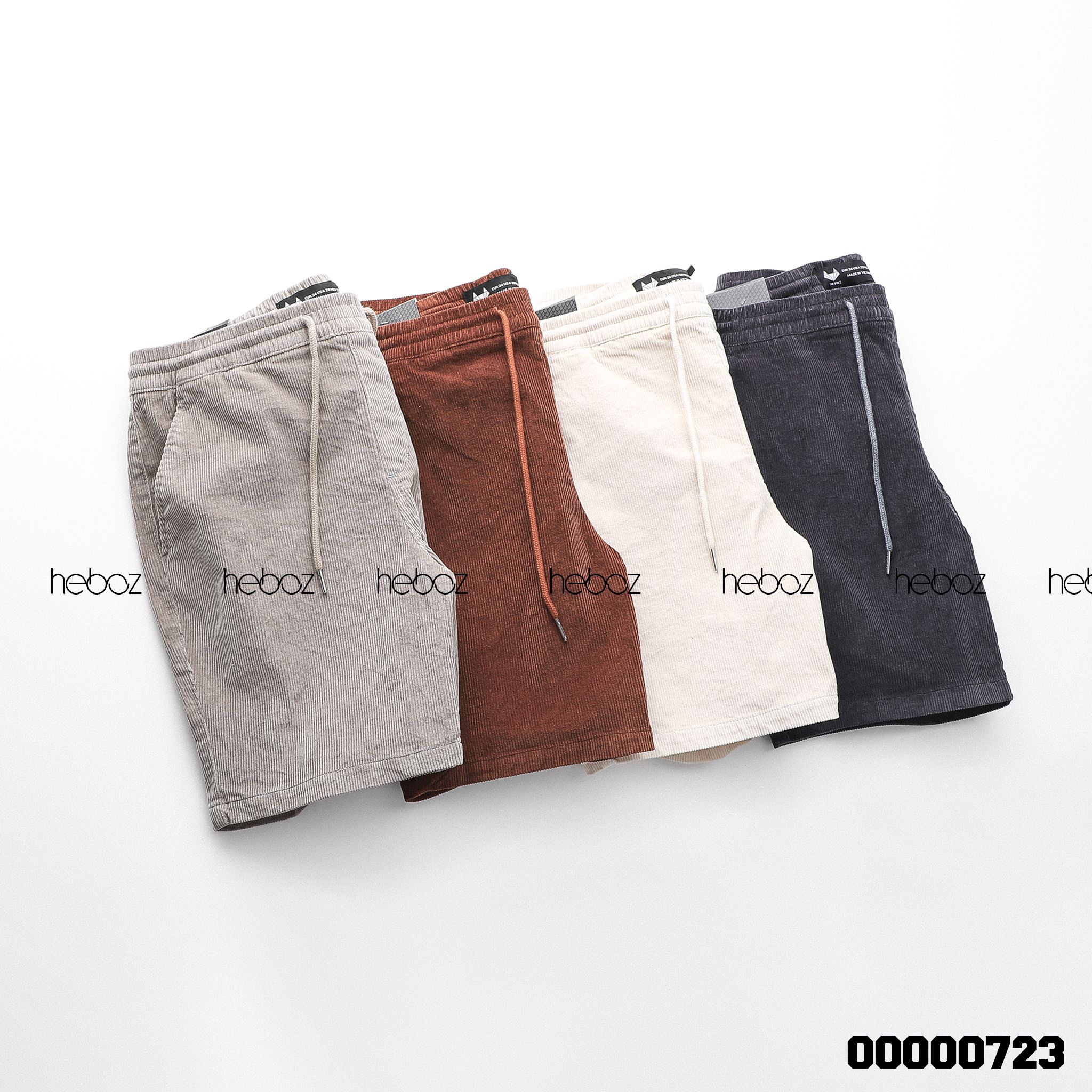 Quần short nhung Heboz 4M - 00000723