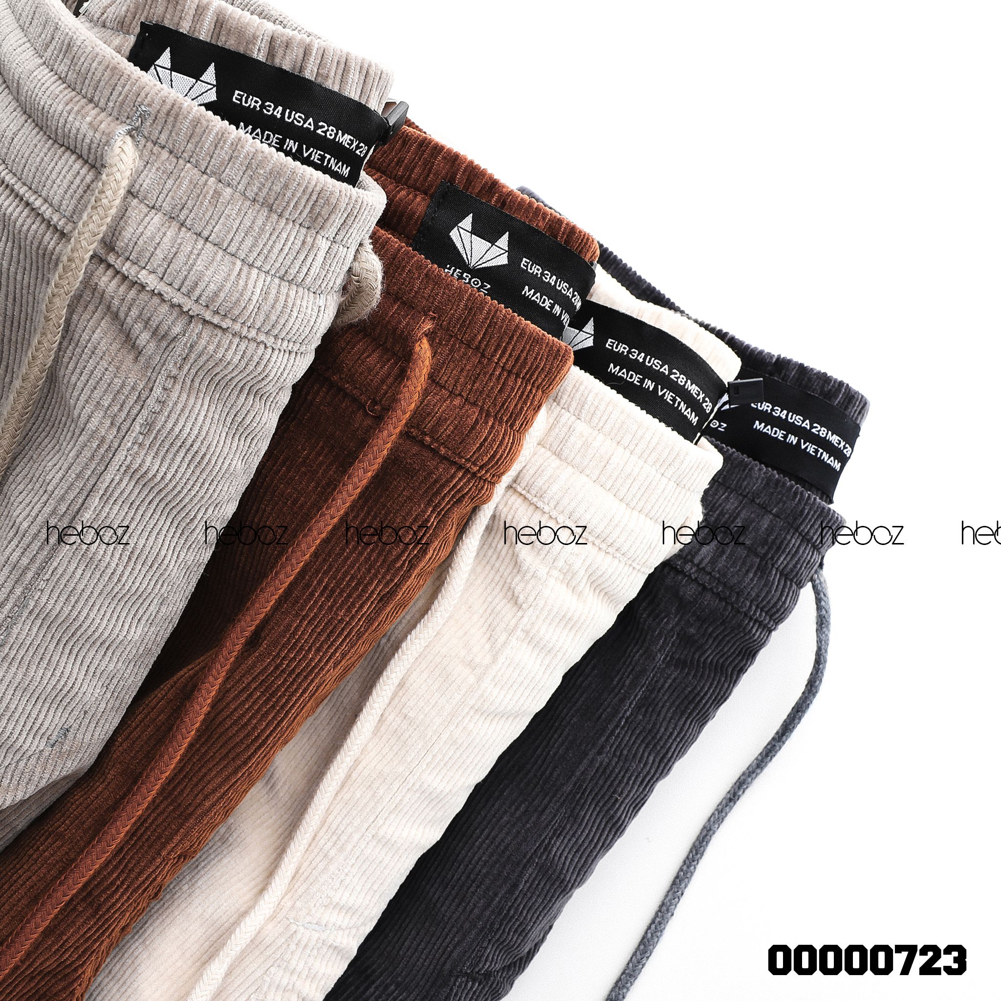 Quần short nhung Heboz 4M - 00000723