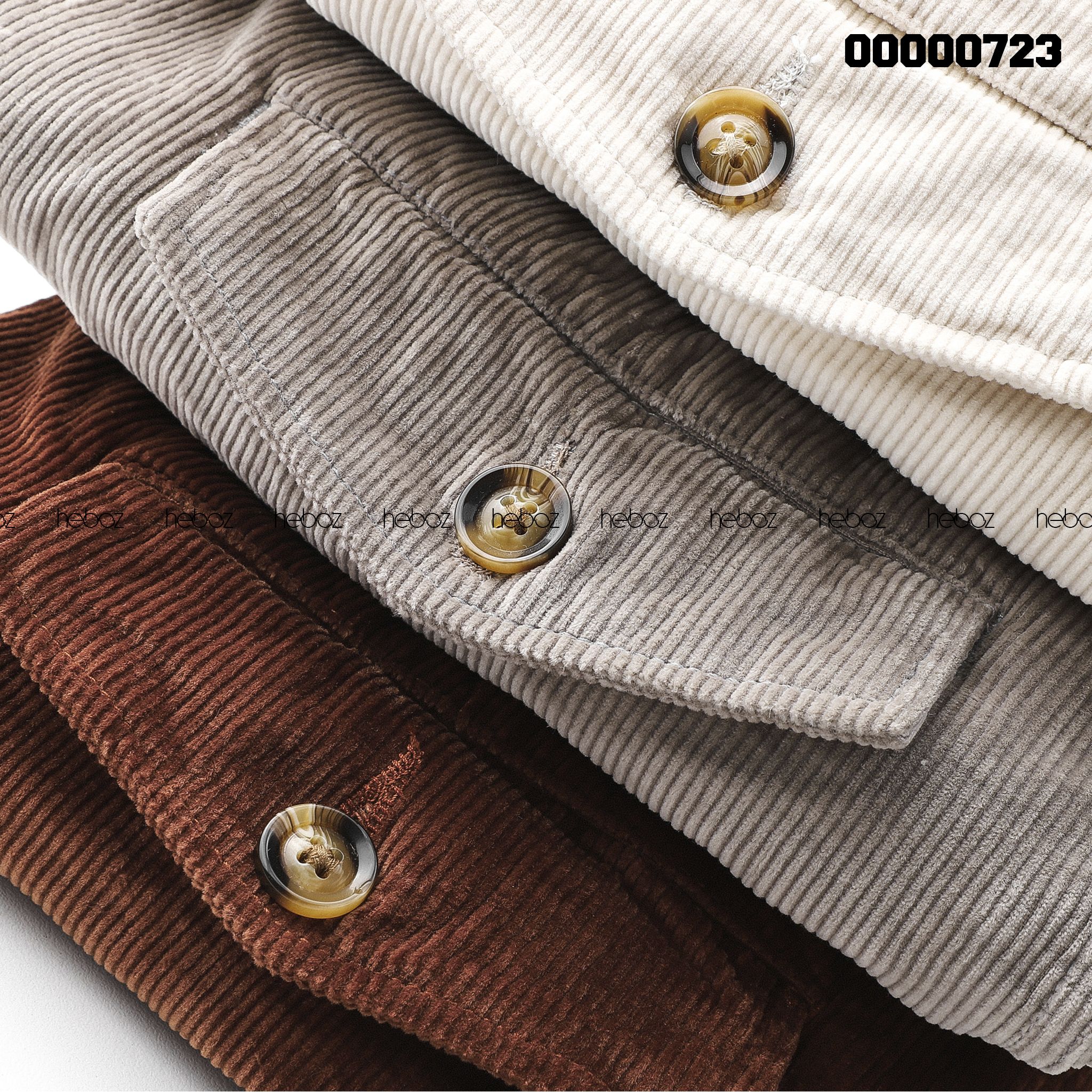 Quần short nhung Heboz 4M - 00000723