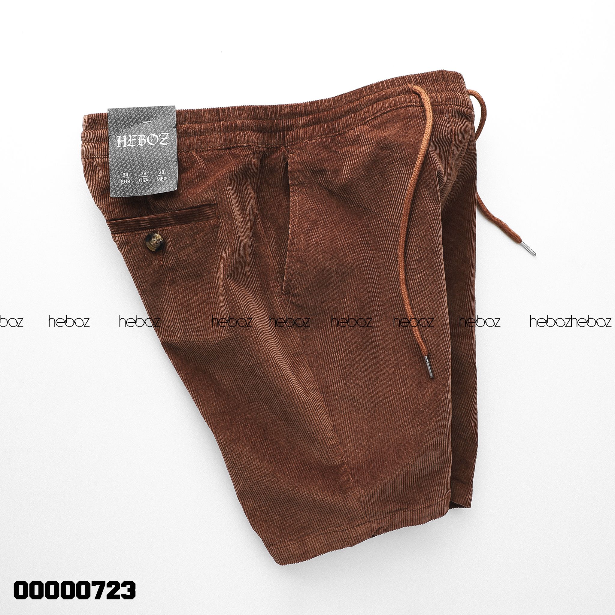Quần short nhung Heboz 4M - 00000723