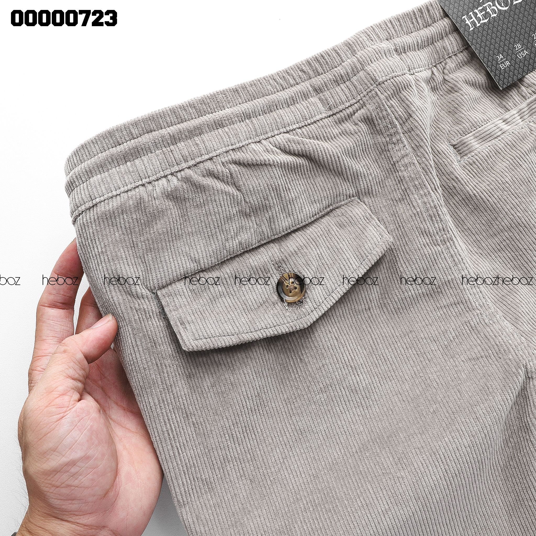 Quần short nhung Heboz 4M - 00000723