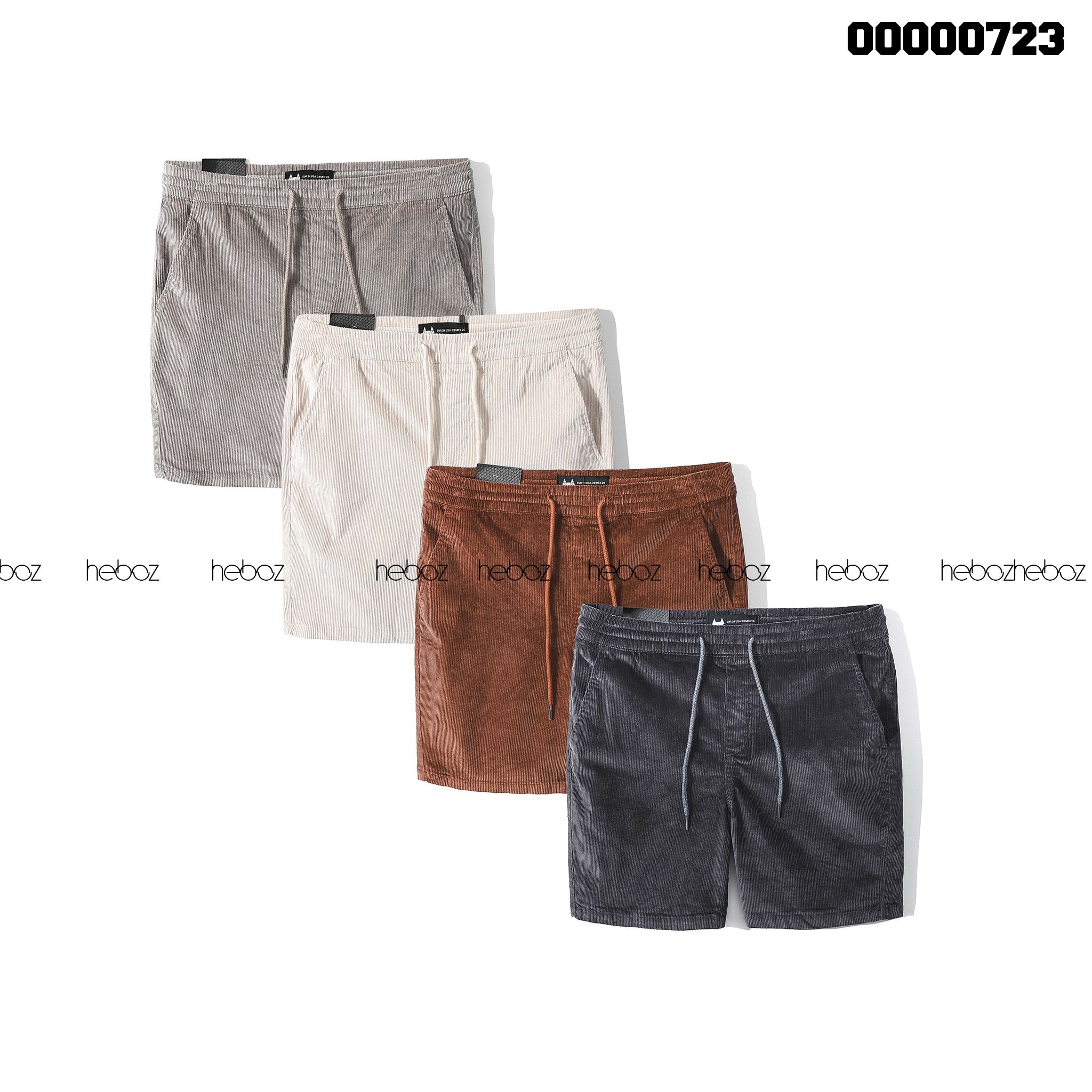 Quần short nhung Heboz 4M - 00000723