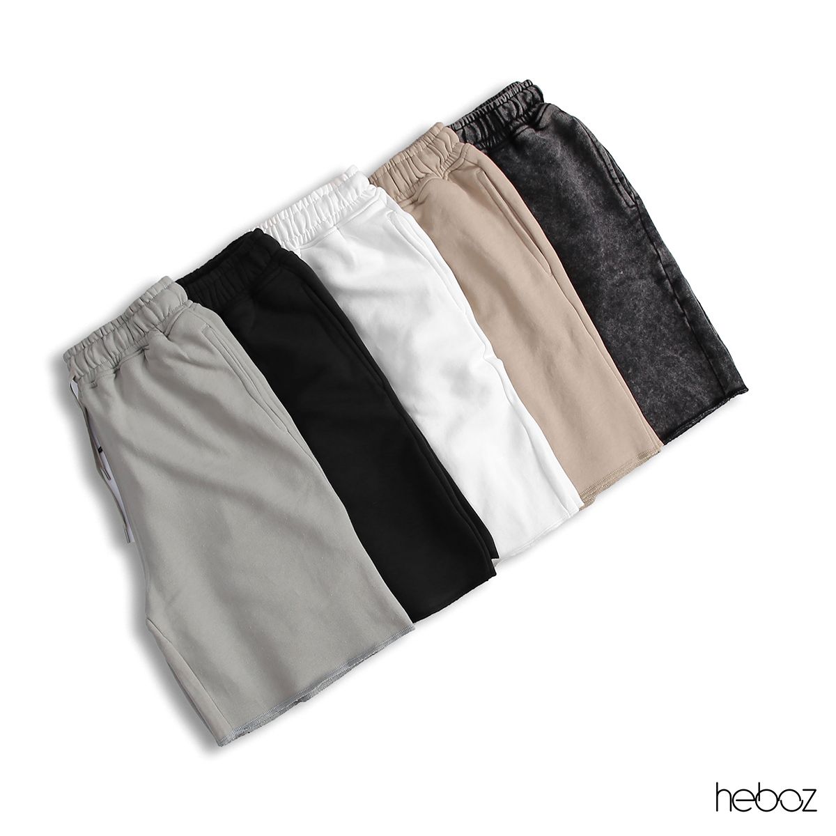 Quần short nỉ Heboz dây rút 5M - 00000683