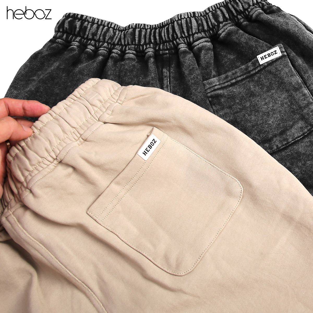 Quần short nỉ Heboz dây rút 5M - 00000683