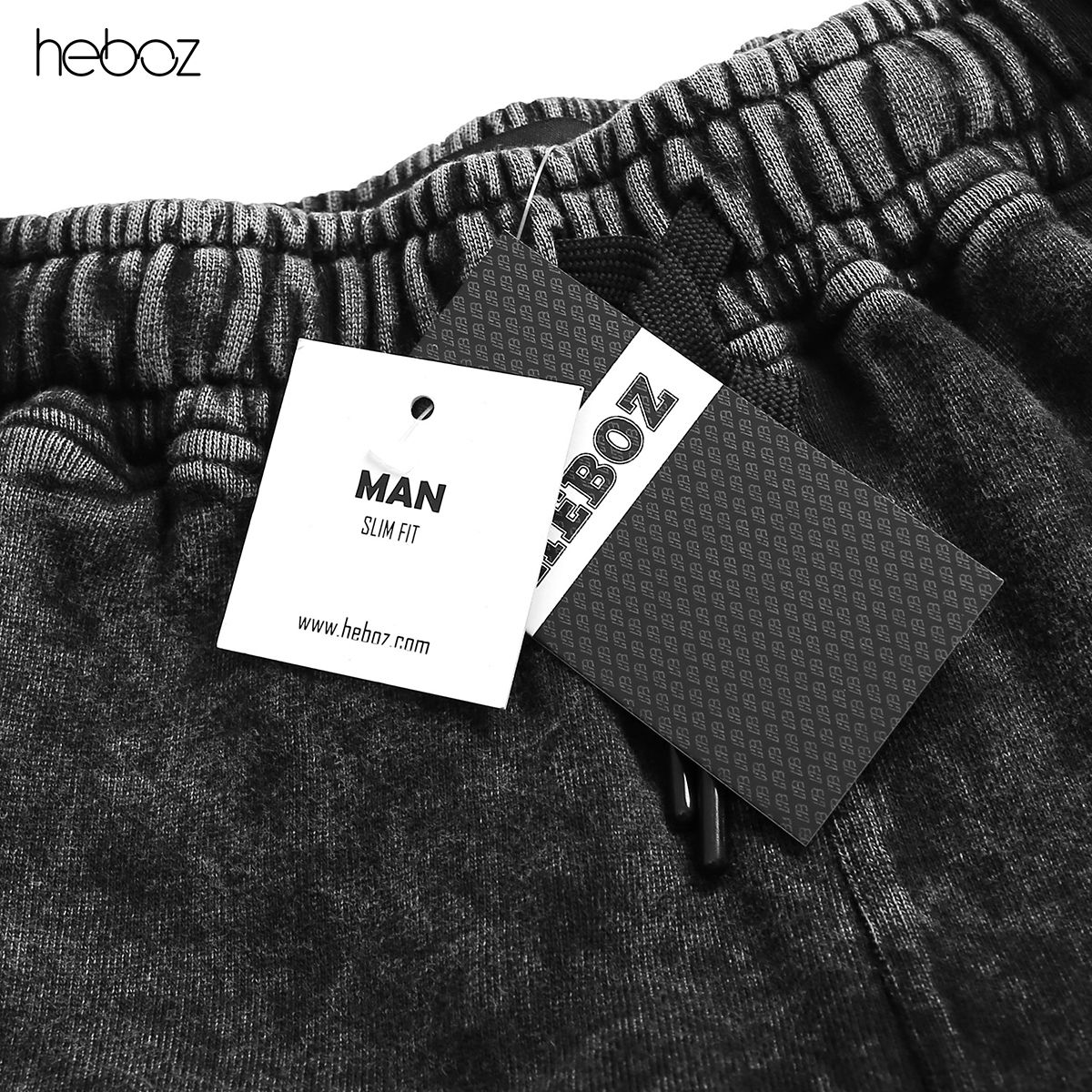 Quần short nỉ Heboz dây rút 5M - 00000683