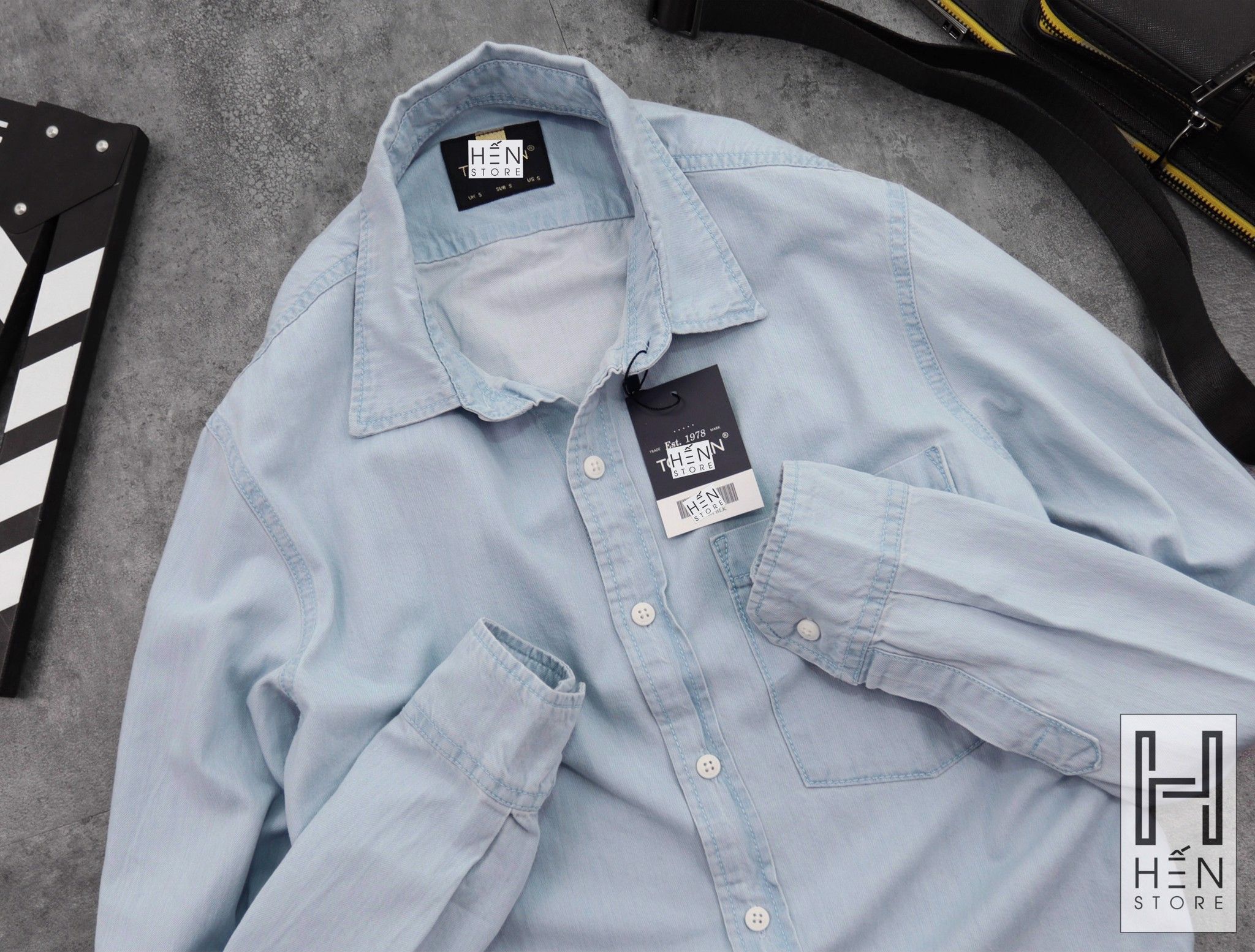 ÁO DENIM TM 1 TÚI