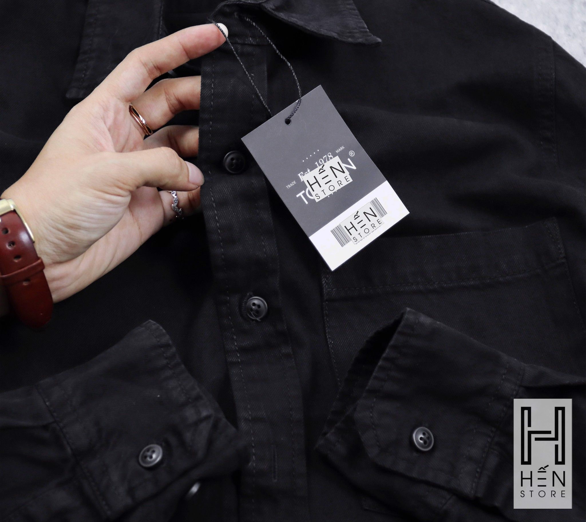 ÁO DENIM TM 1 TÚI
