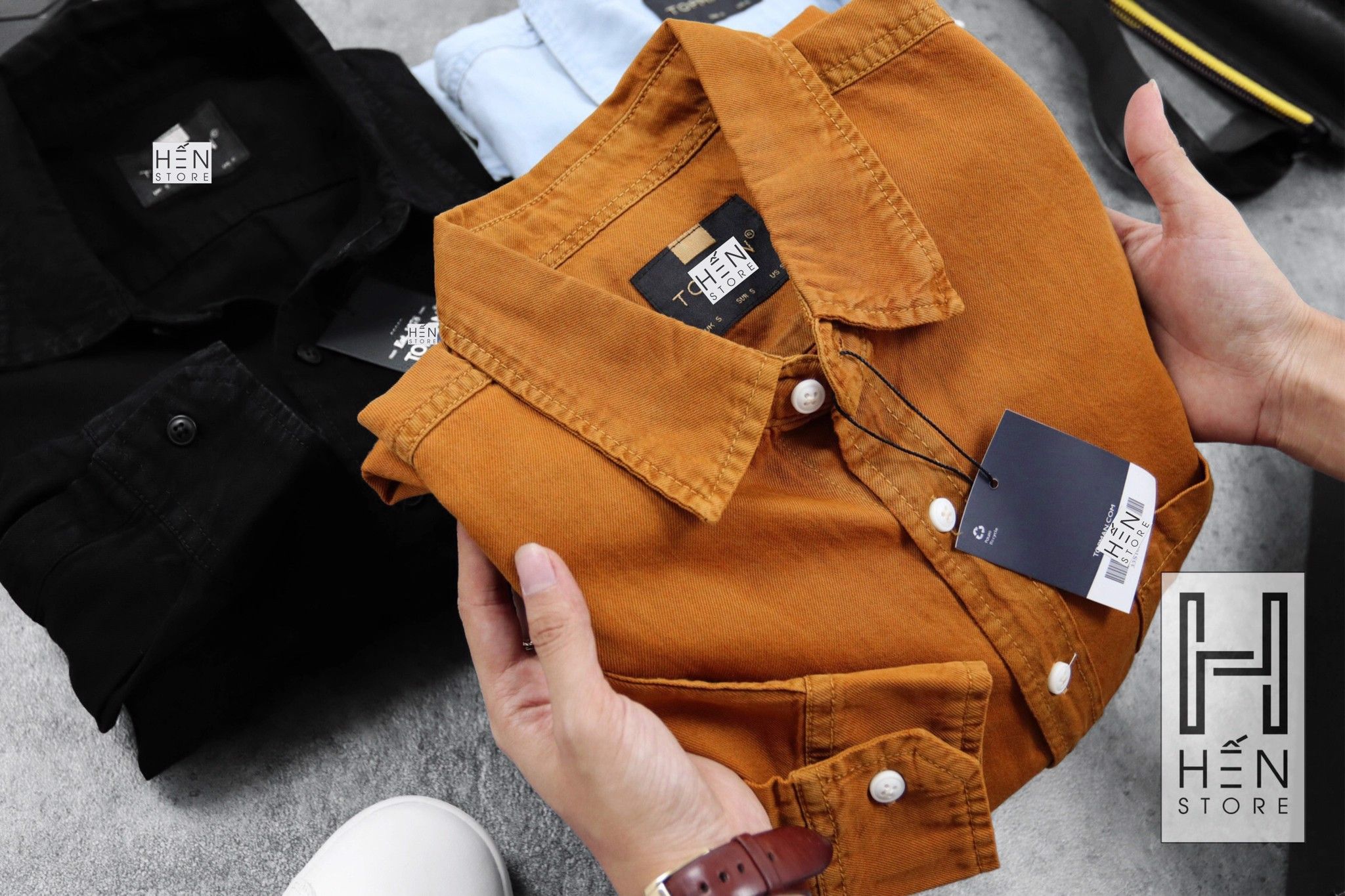 ÁO DENIM TM 1 TÚI
