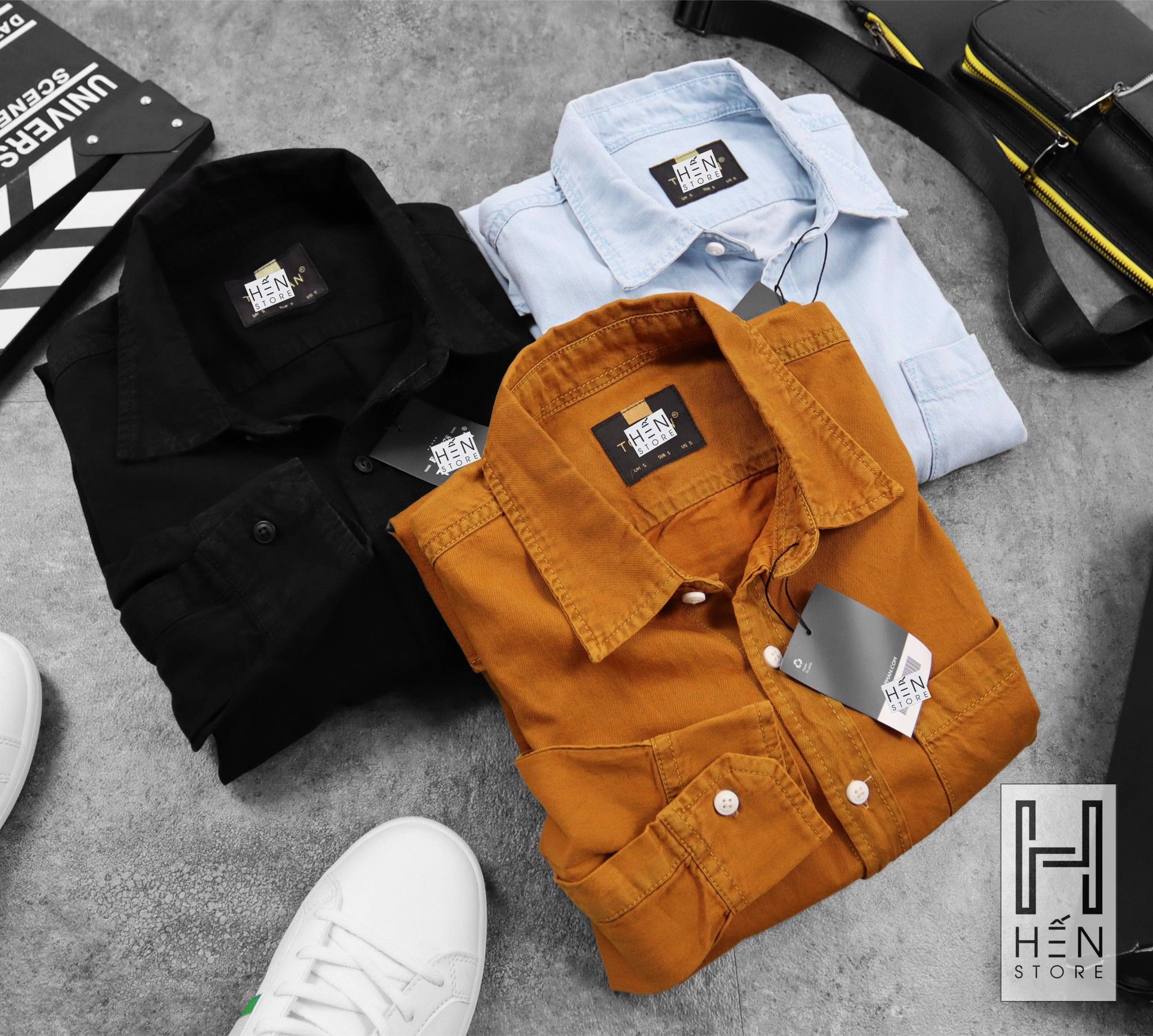 ÁO DENIM TM 1 TÚI