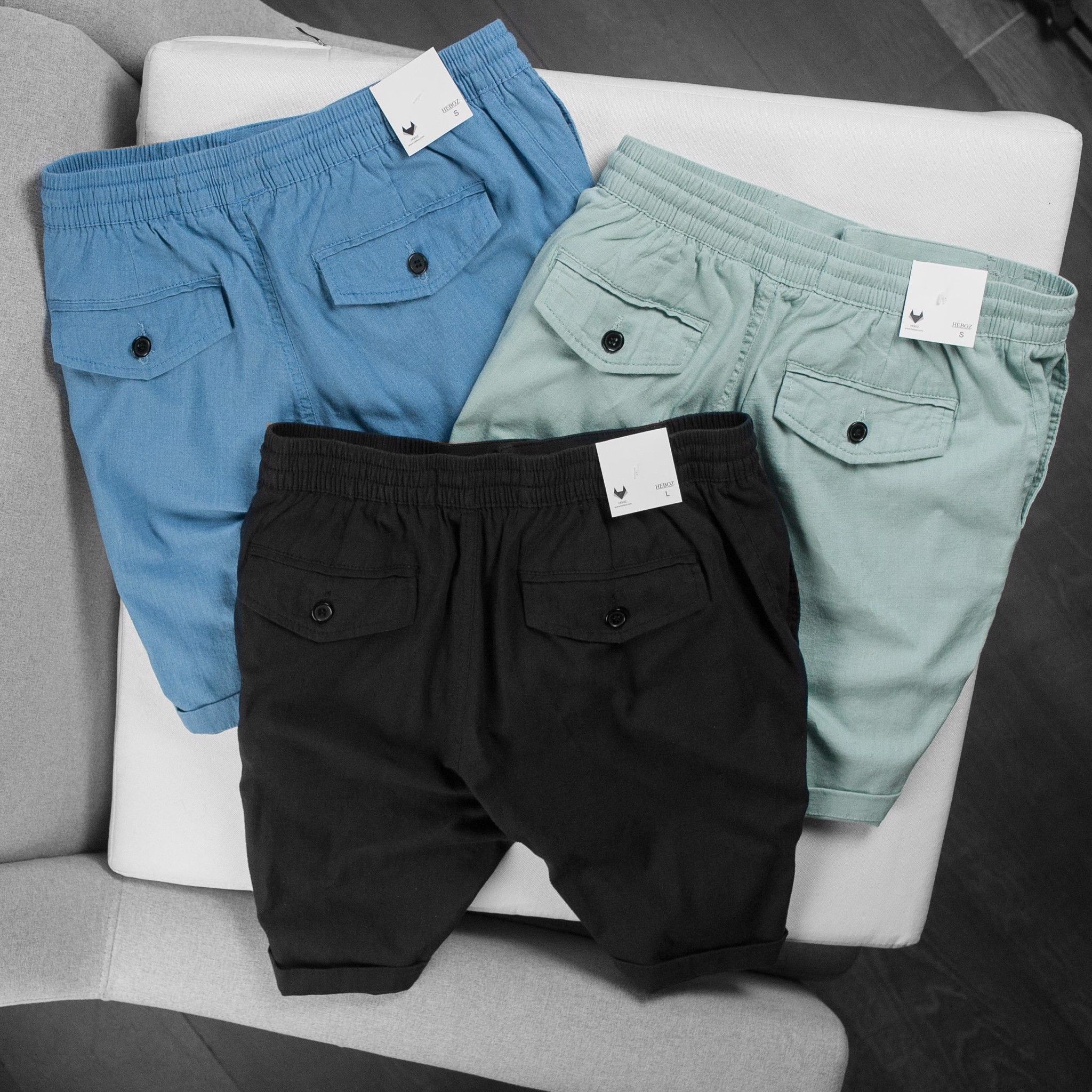 Quần short linen Heboz 6M