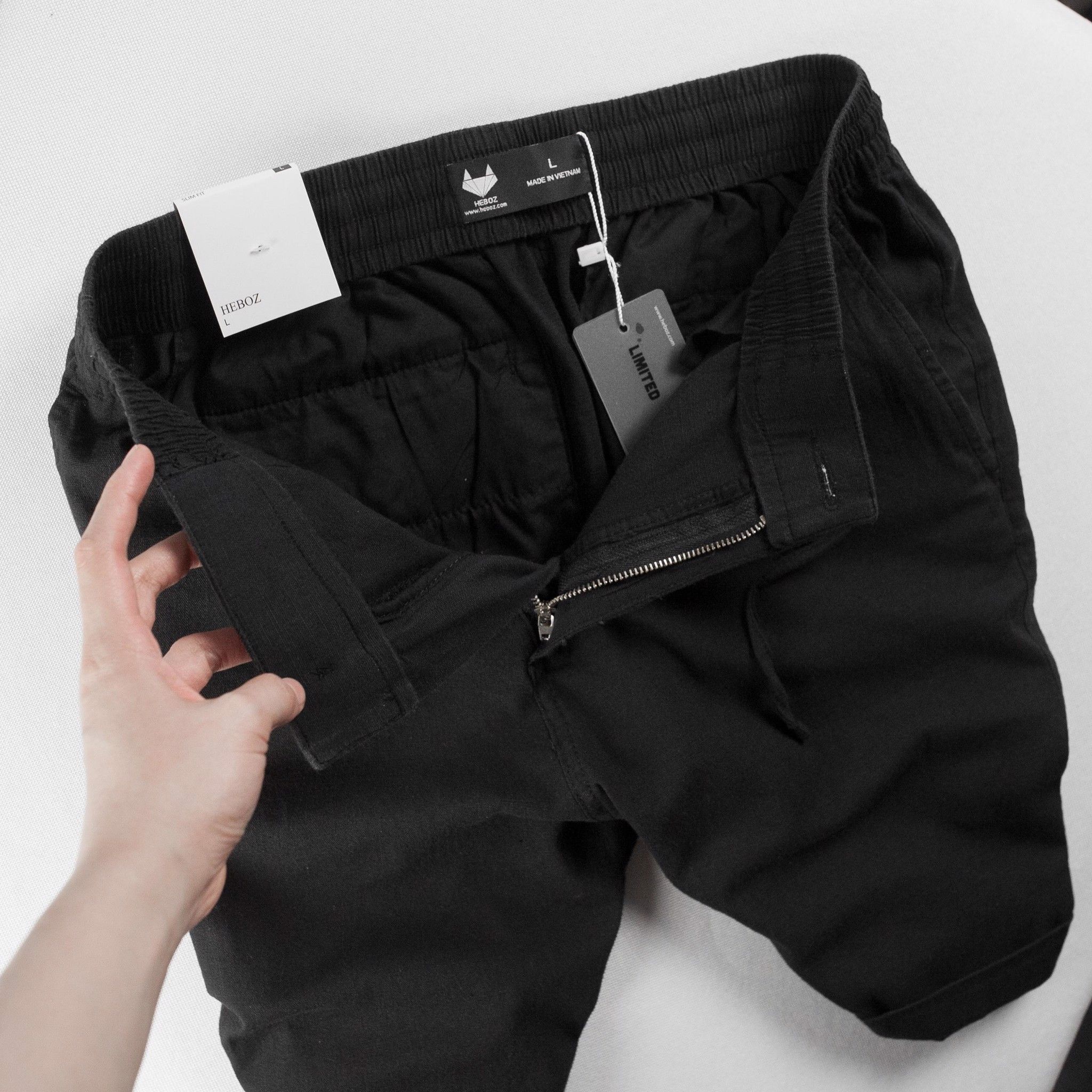Quần short linen Heboz 6M