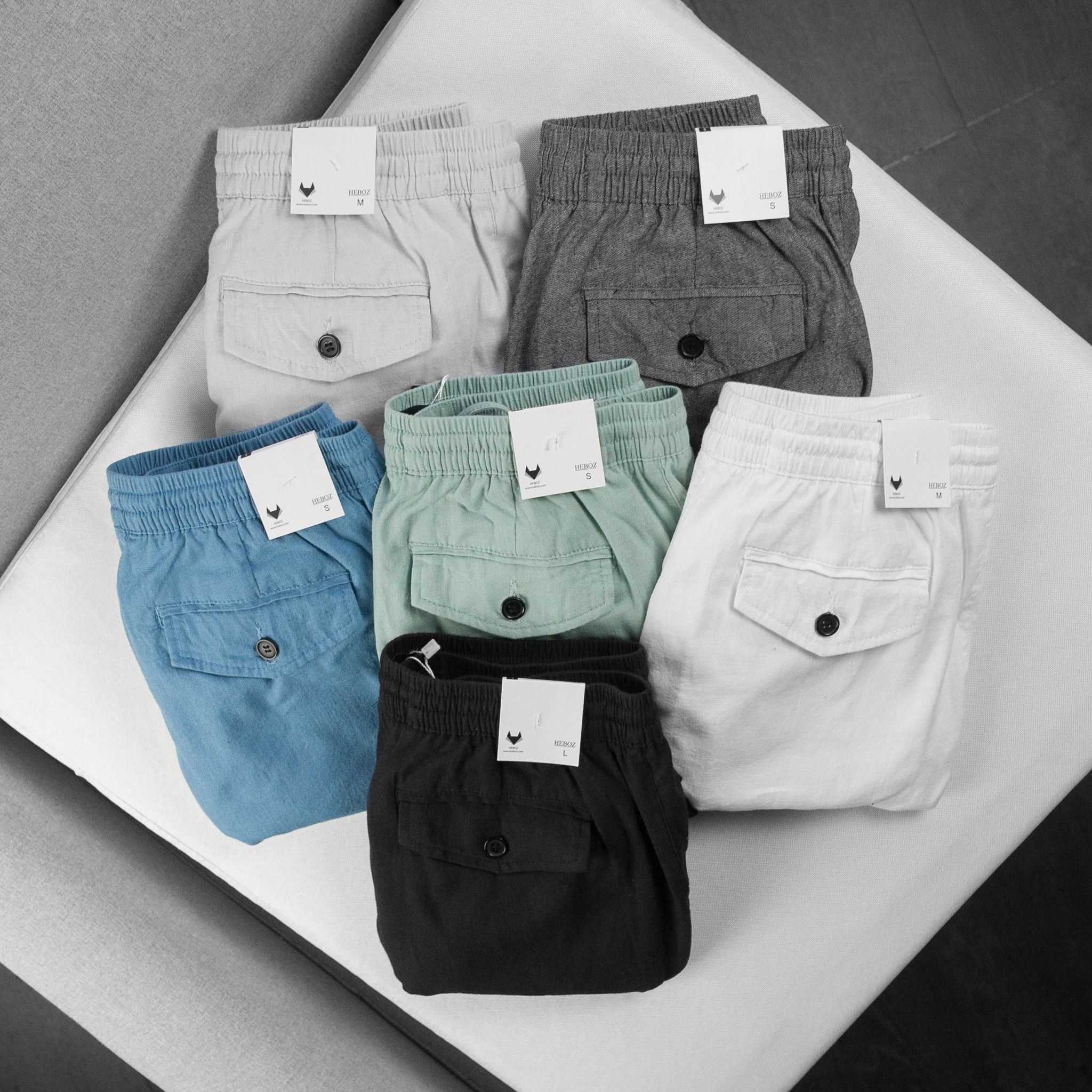 Quần short linen Heboz 6M