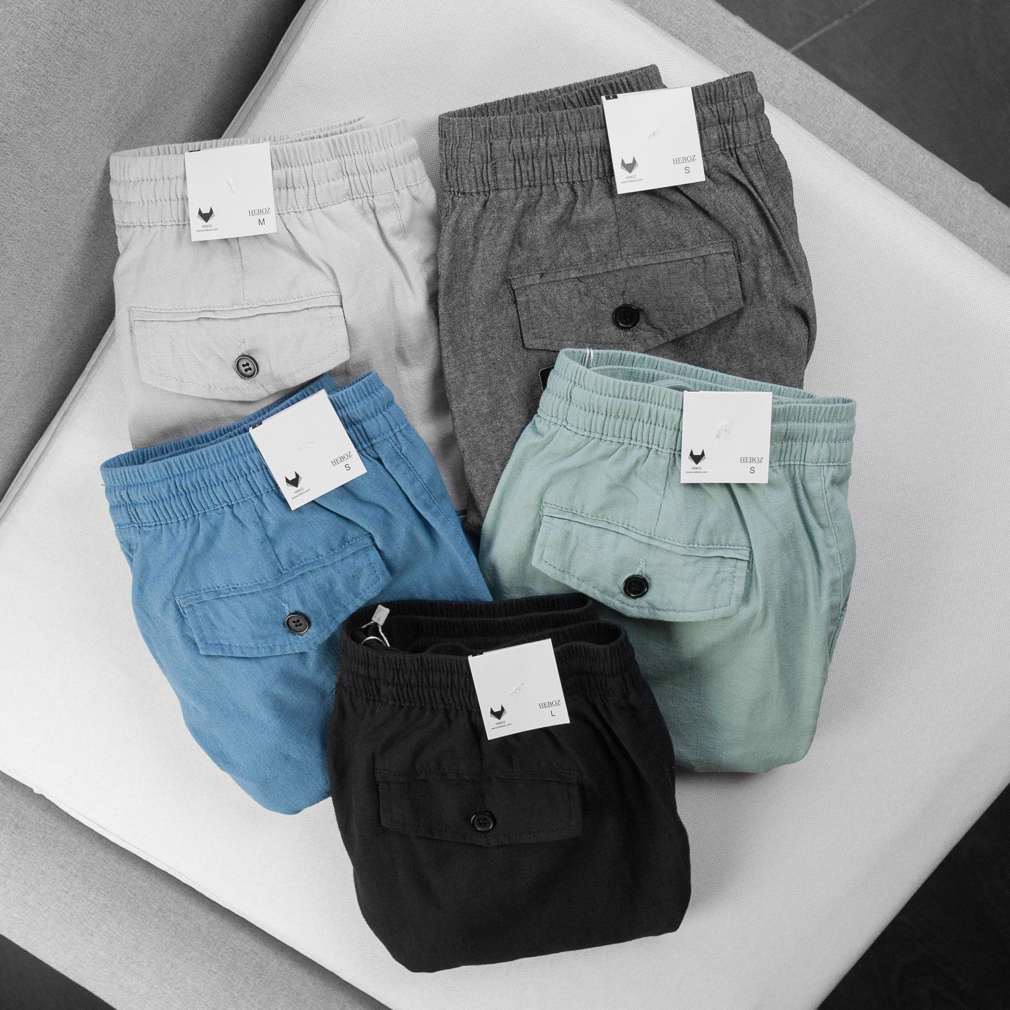 Quần short linen Heboz 6M