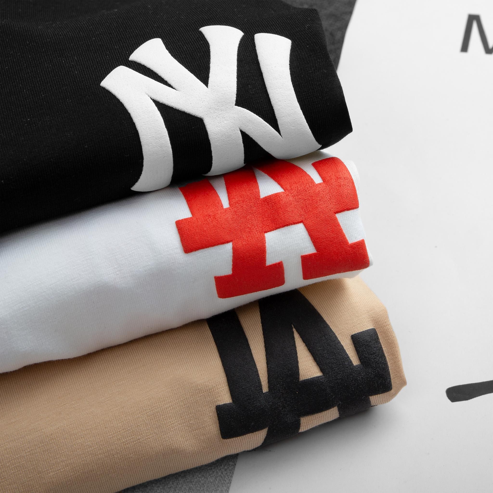 Áo thun MLB chữ nổi 3M