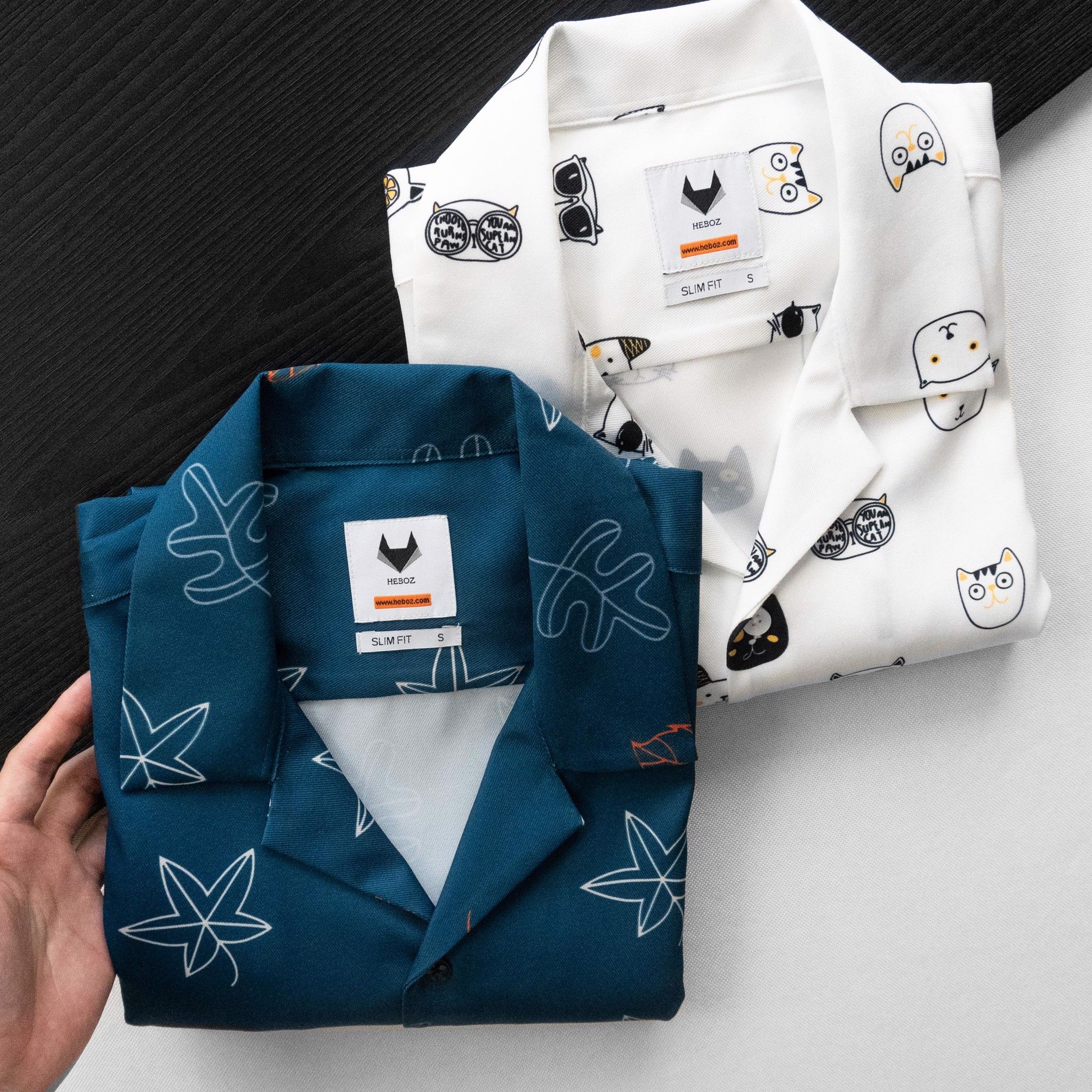 Áo sơ mi ngắn tay pijama Heboz 5M
