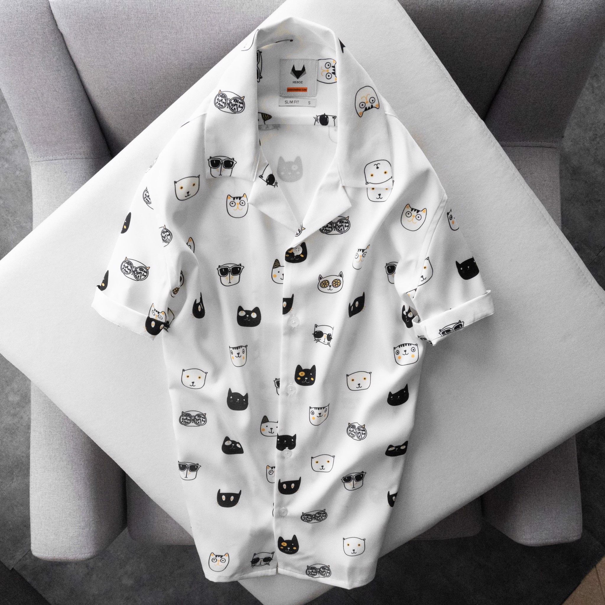 Áo sơ mi ngắn tay pijama Heboz 5M