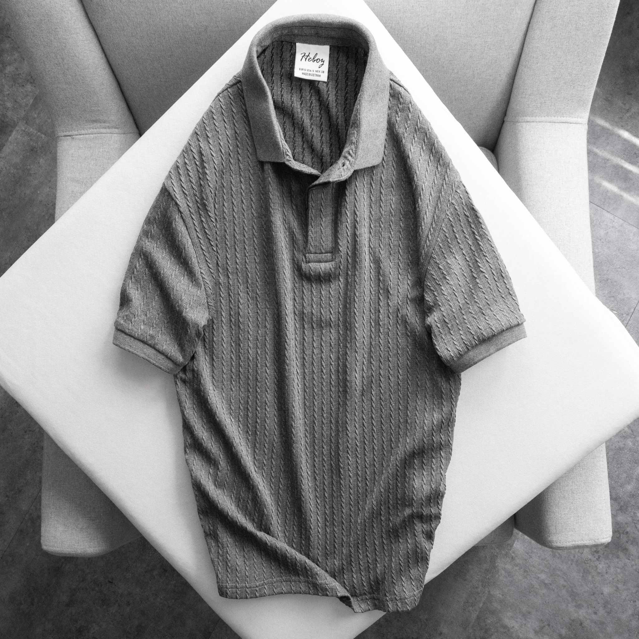 Áo polo Heboz cotton xốp 4M