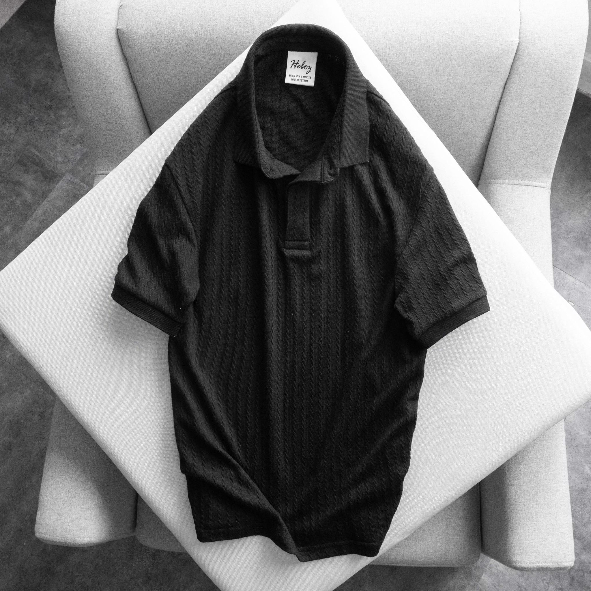 Áo polo Heboz cotton xốp 4M