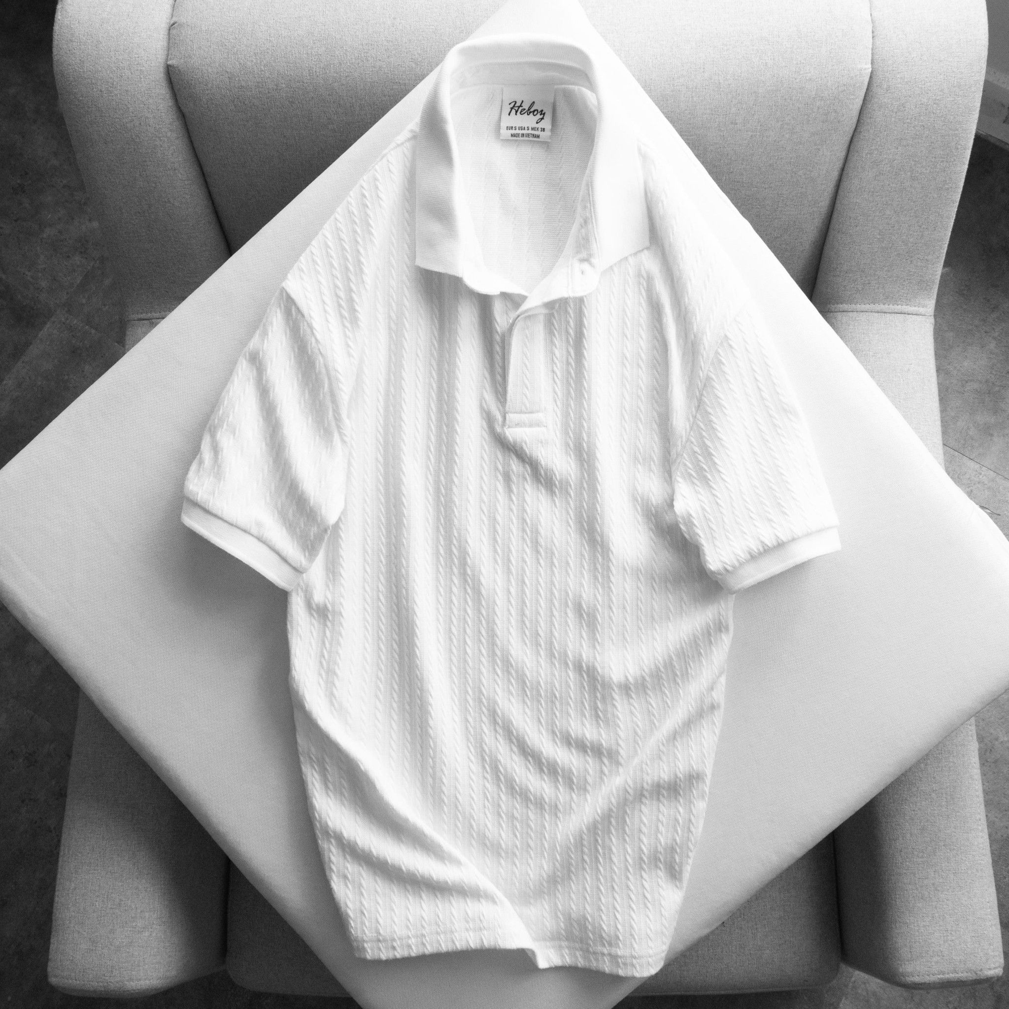 Áo polo Heboz cotton xốp 4M
