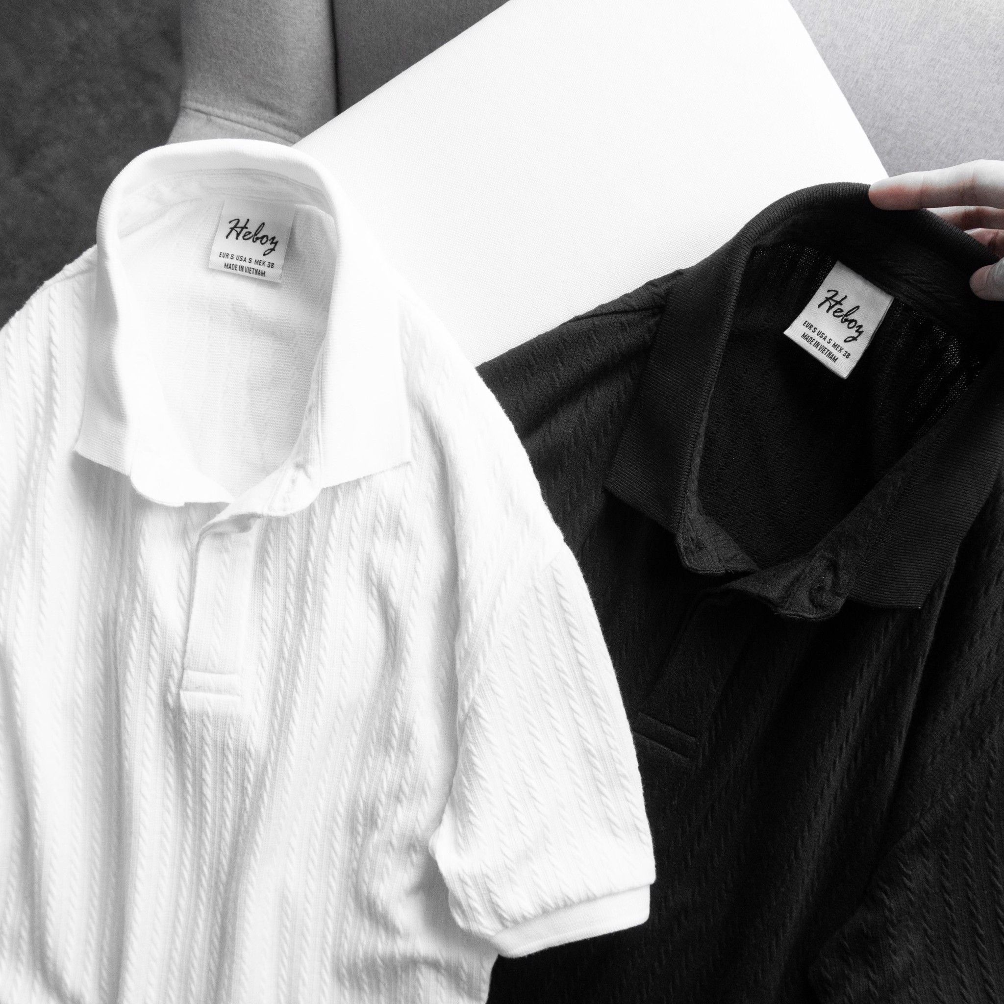 Áo polo Heboz cotton xốp 4M