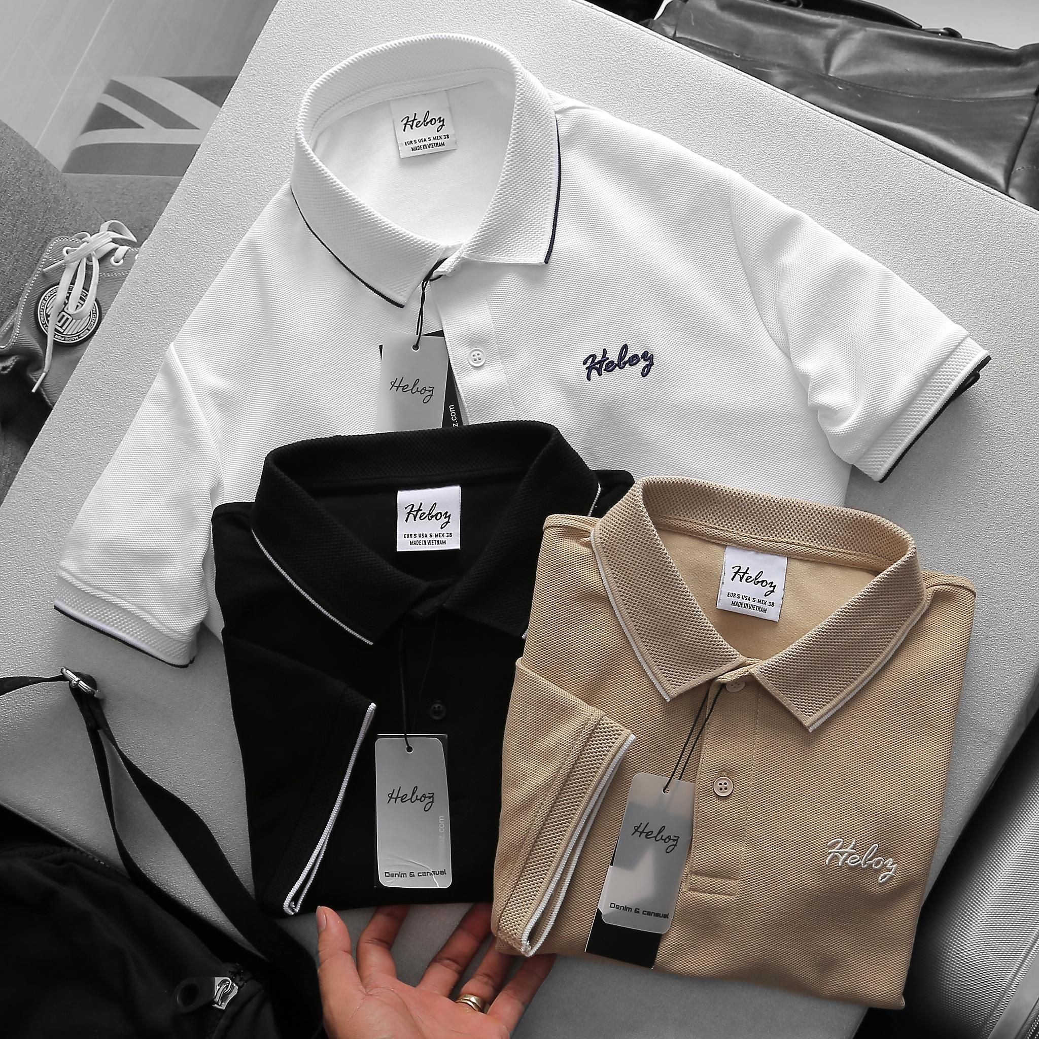 Áo polo Heboz viền 3M