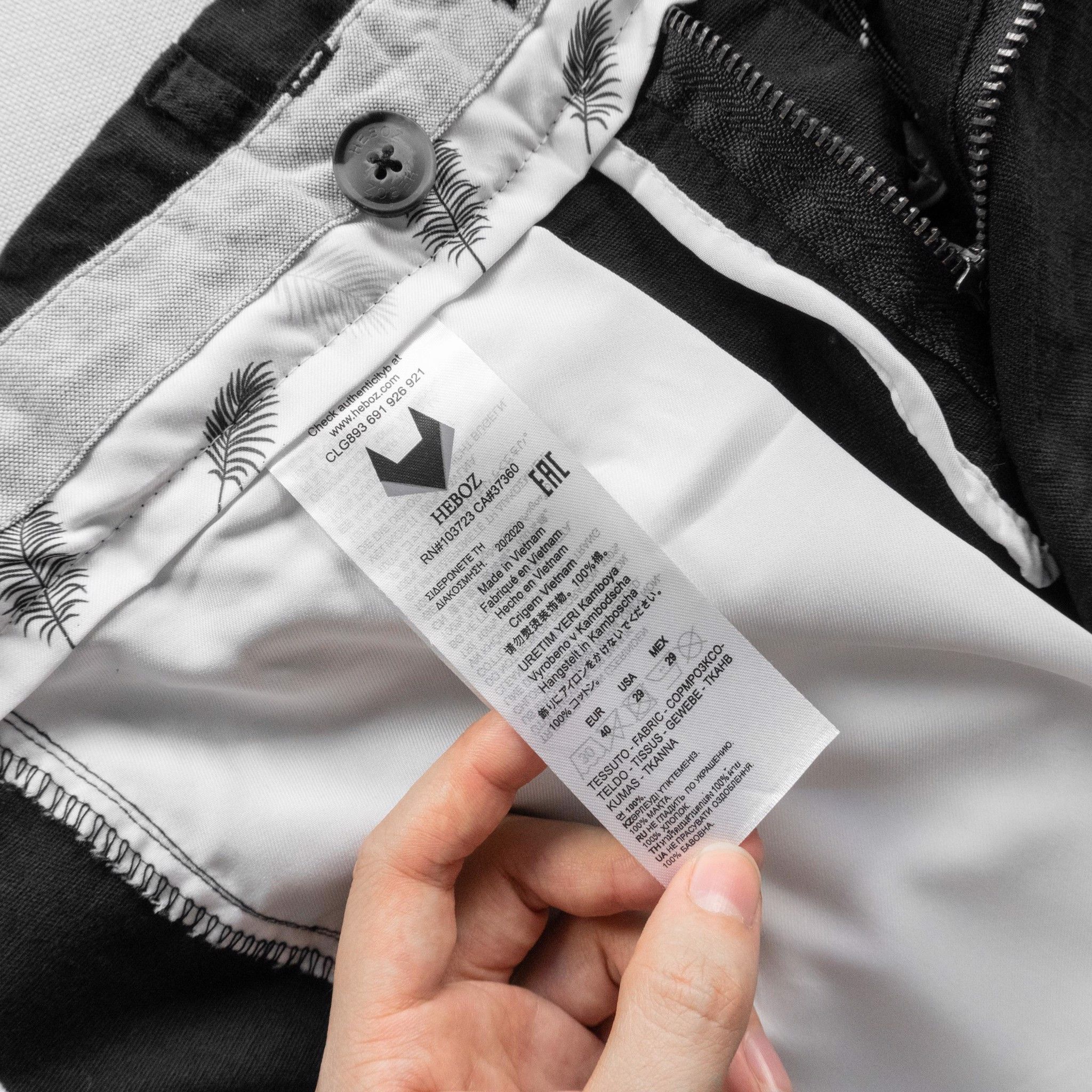 Quần short linen Heboz 5M