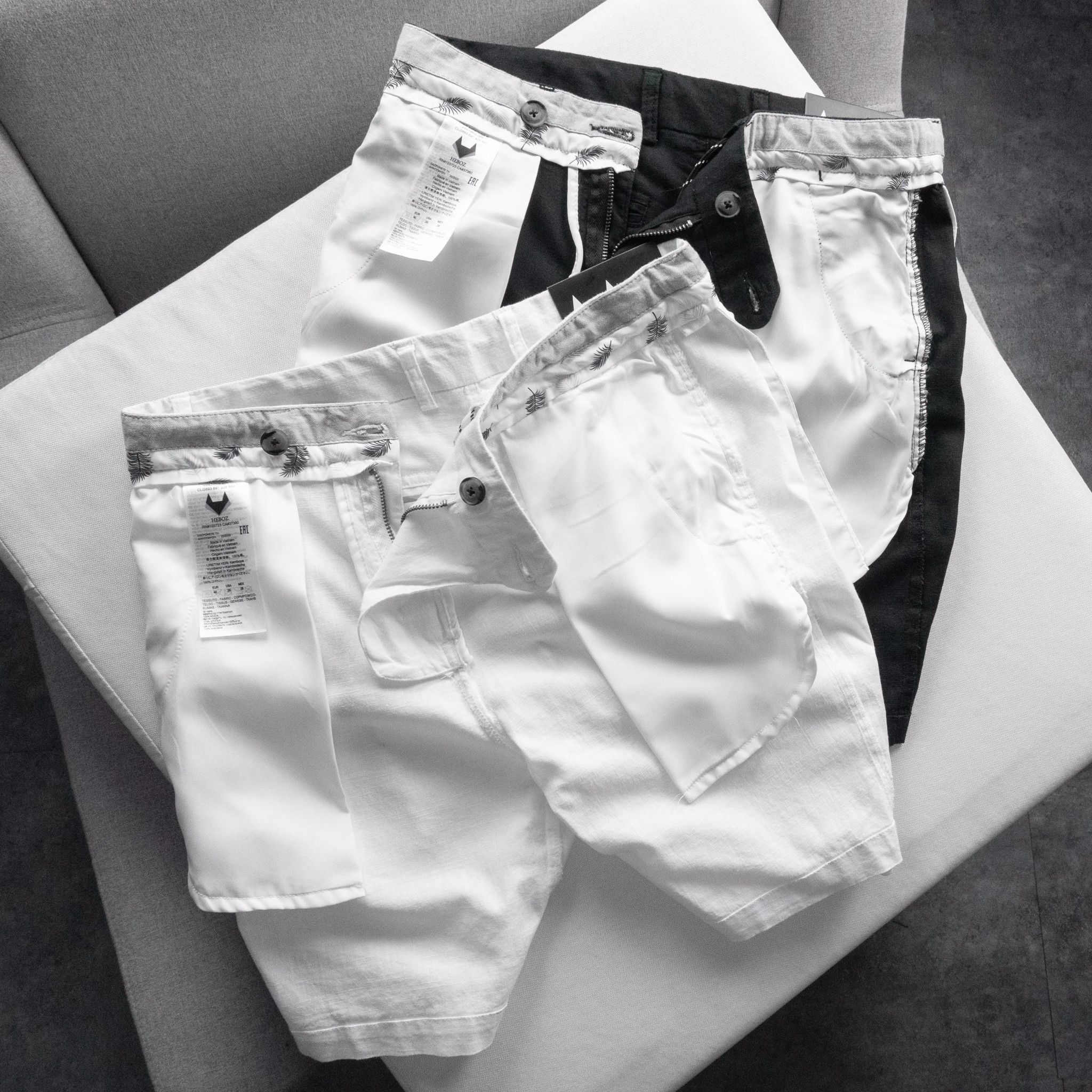 Quần short linen Heboz 5M