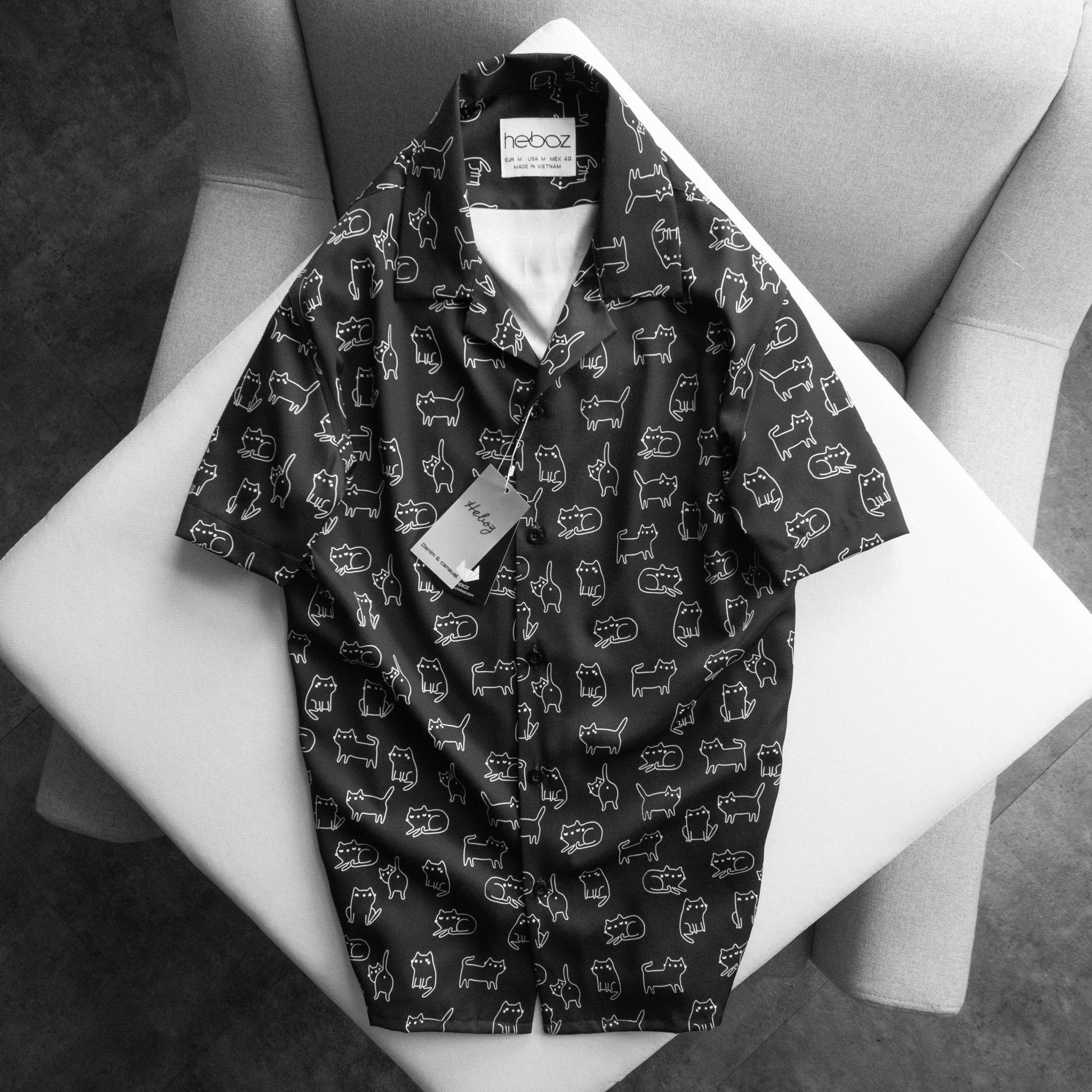Áo sơ mi ngắn tay pijama Heboz 5M