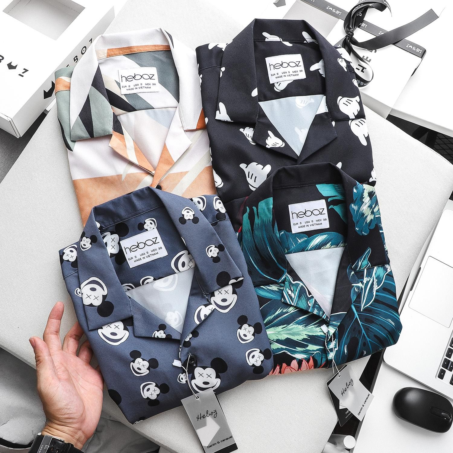 Áo ngắn tay pijama Heboz 4M