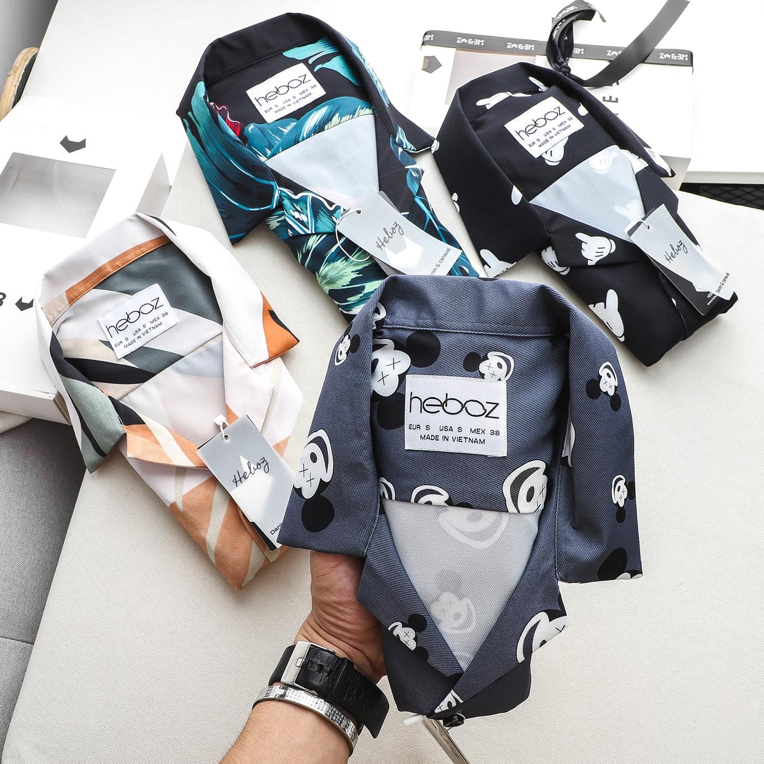 Áo ngắn tay pijama Heboz 4M